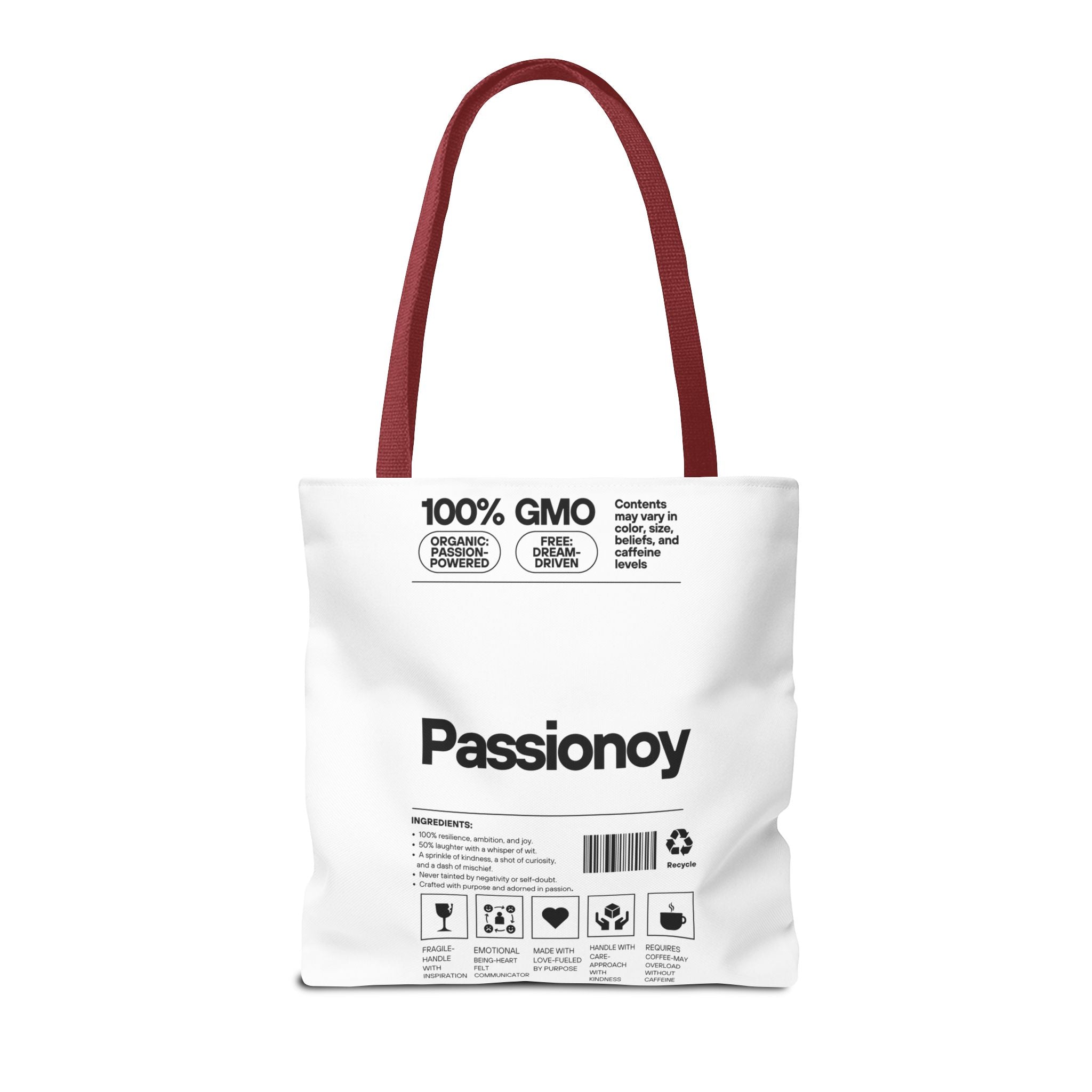 Passionoy Label Tote Bag - Custom Printed Stylish and Functional Tote