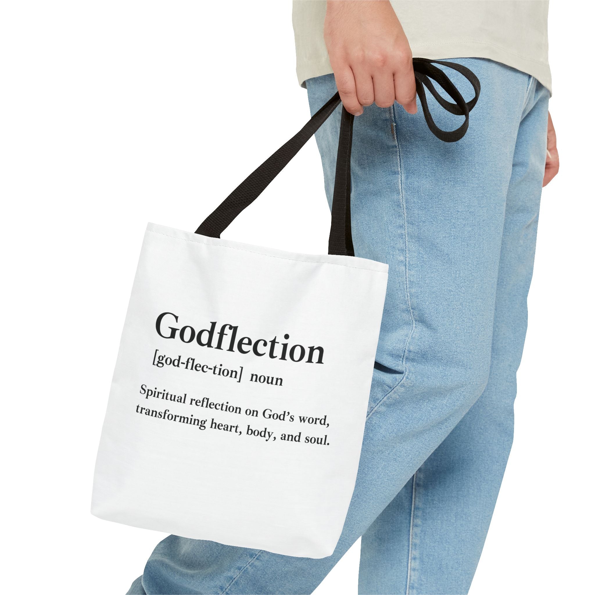 Godflection Tote Bag - Custom Printed Stylish and Functional Tote