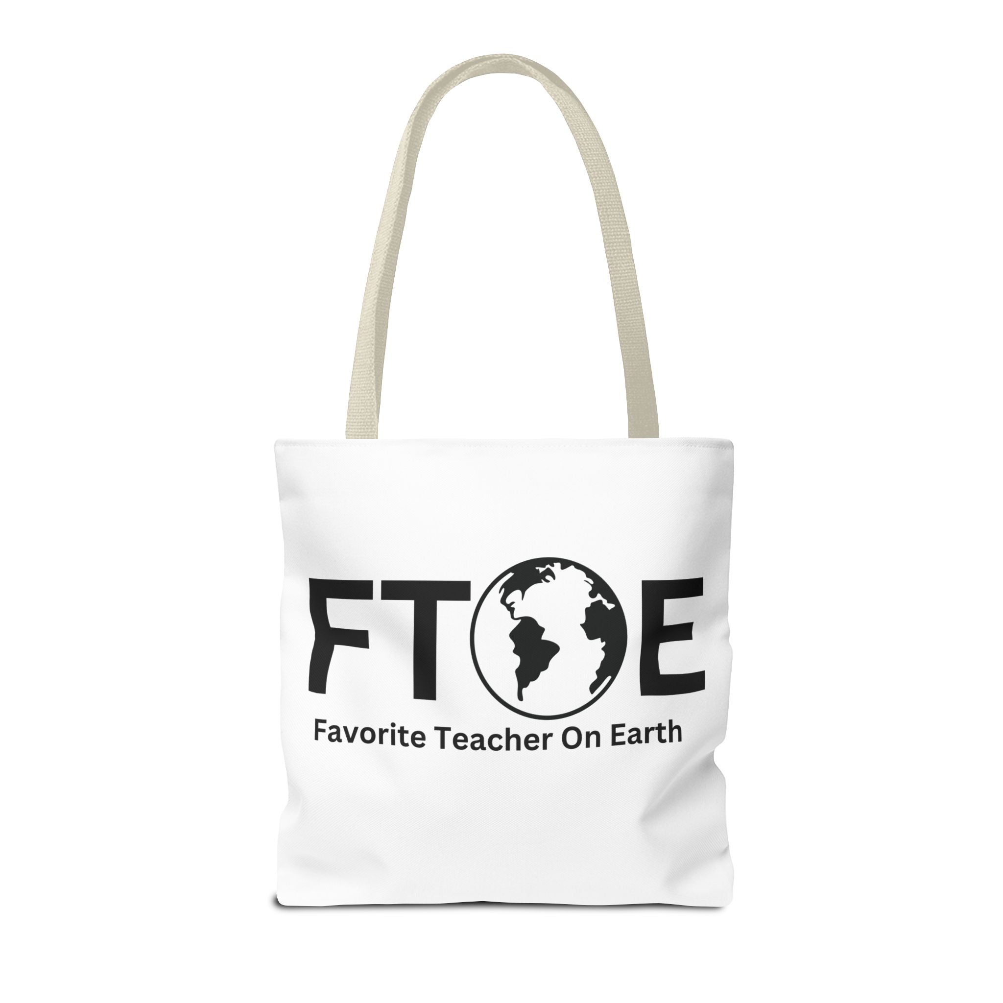 Favorite Teacher On Earth (FTOE) Tote Bag - Custom Printed Stylish and Functional Tote