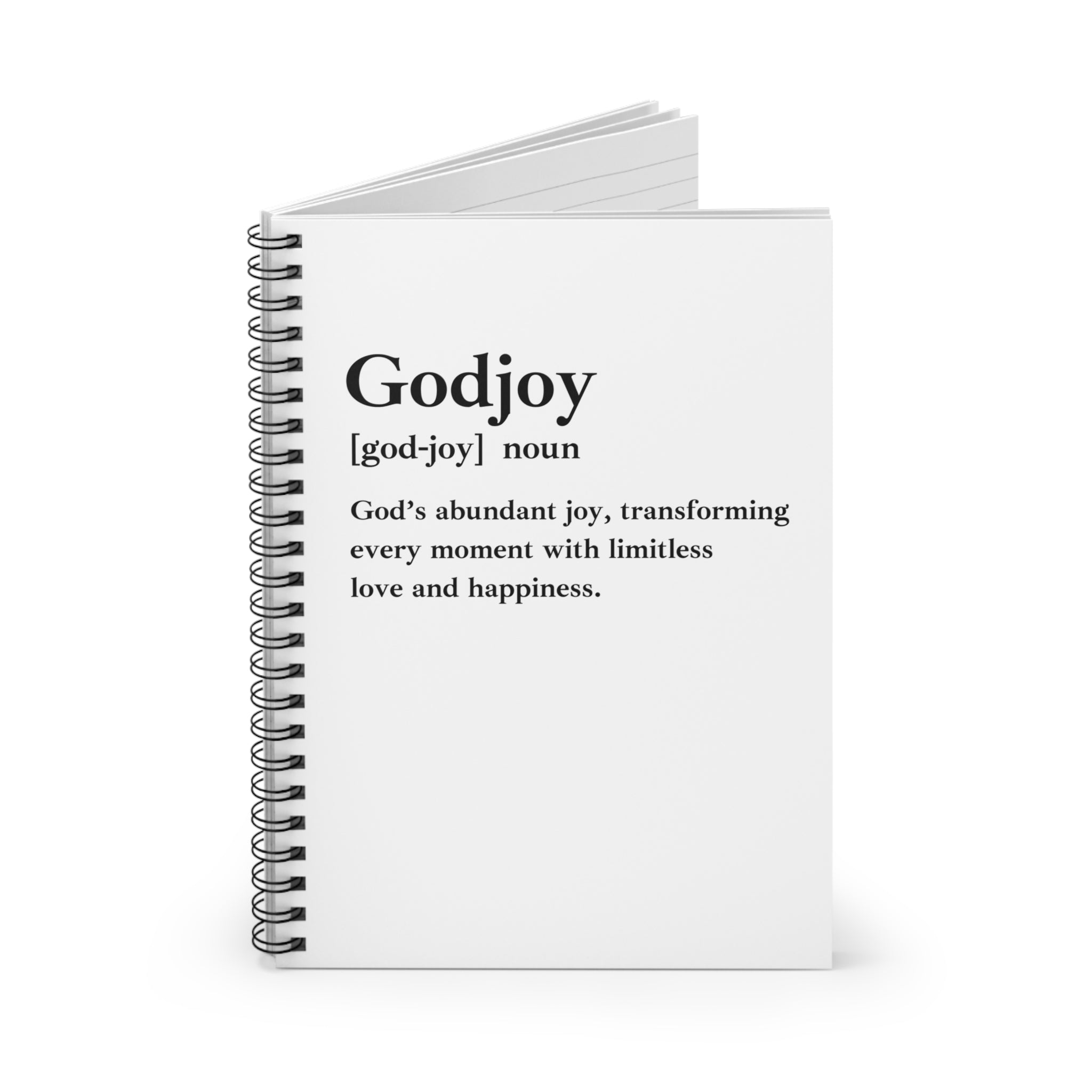 Godjoy Spiral Notebook - 118 Page Ruled Line Notebook for Everyday Use