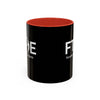 Favorite Teacher On Earth (FTOE) Accent Coffee Mug (11oz, 15oz)