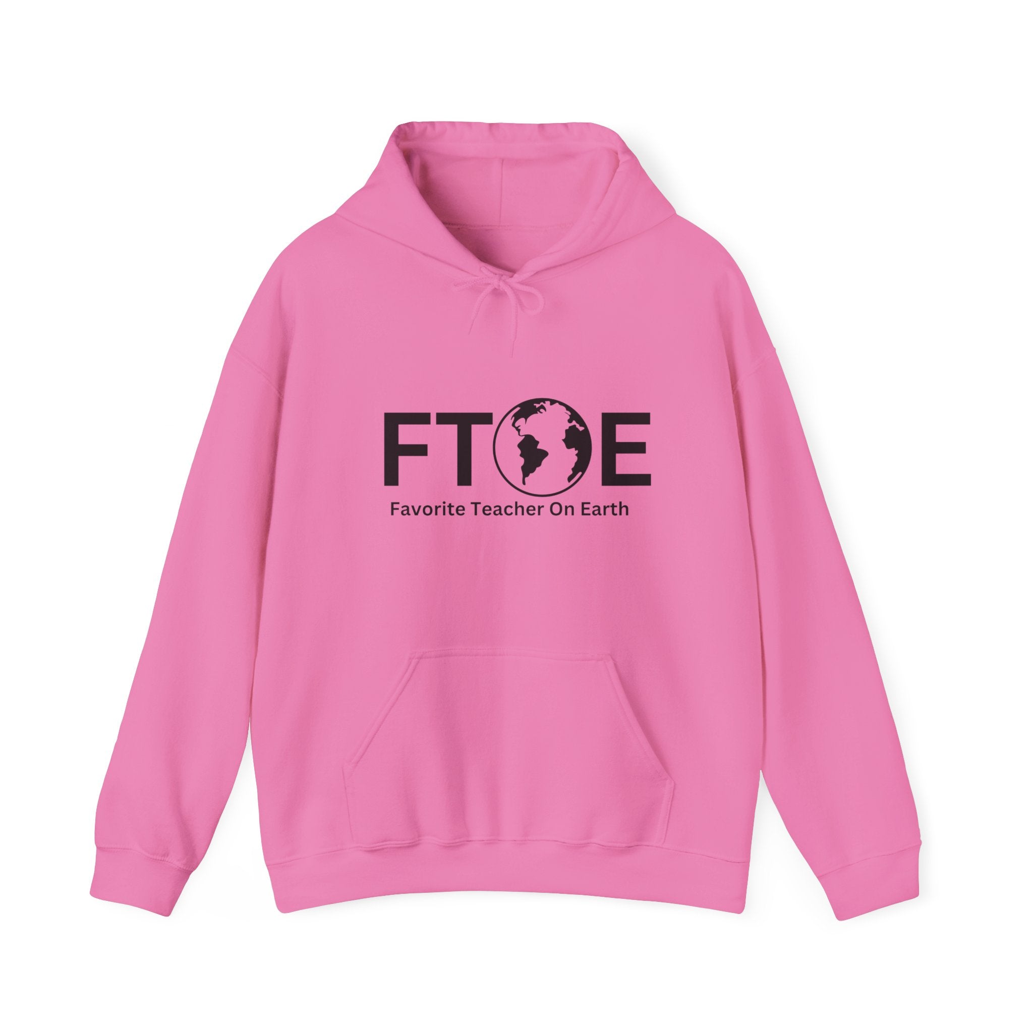 Favorite Teacher On Earth (FTOE) Unisex Heavy Blend Hooded Sweatshirt - Cozy and Stylish Hoodie for Cold Days
