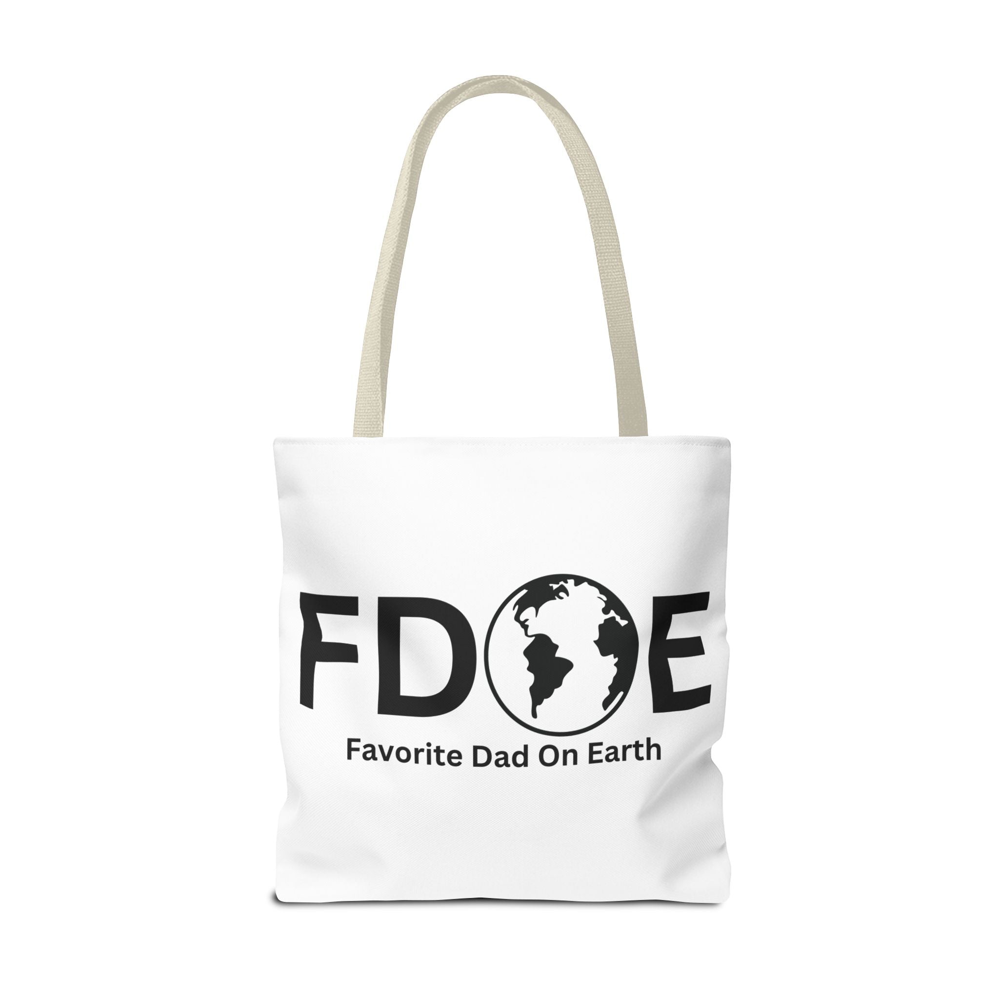 Favorite Dad On Earth (FDOE) Tote Bag- Custom Printed Stylish and Functional Tote