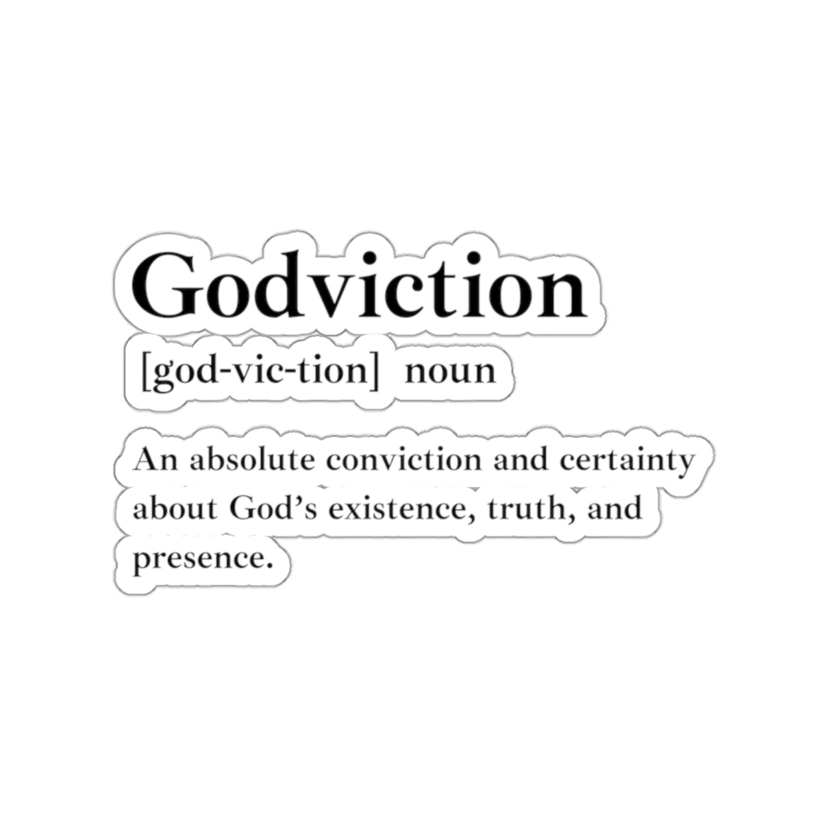 Godviction Custom Kiss-Cut Stickers - Custom Vinyl Stickers for Creative Decor