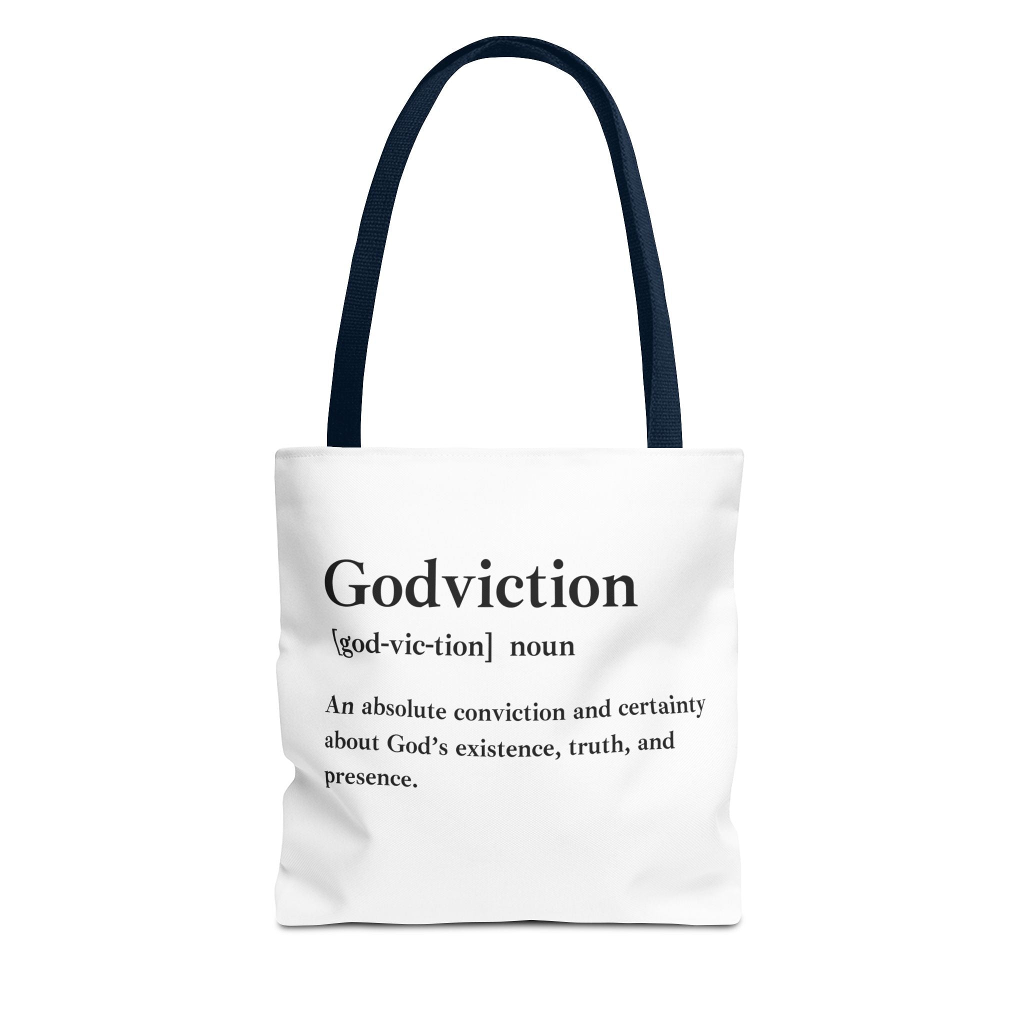 Godviction Tote Bag - Custom Printed Stylish and Functional Tote