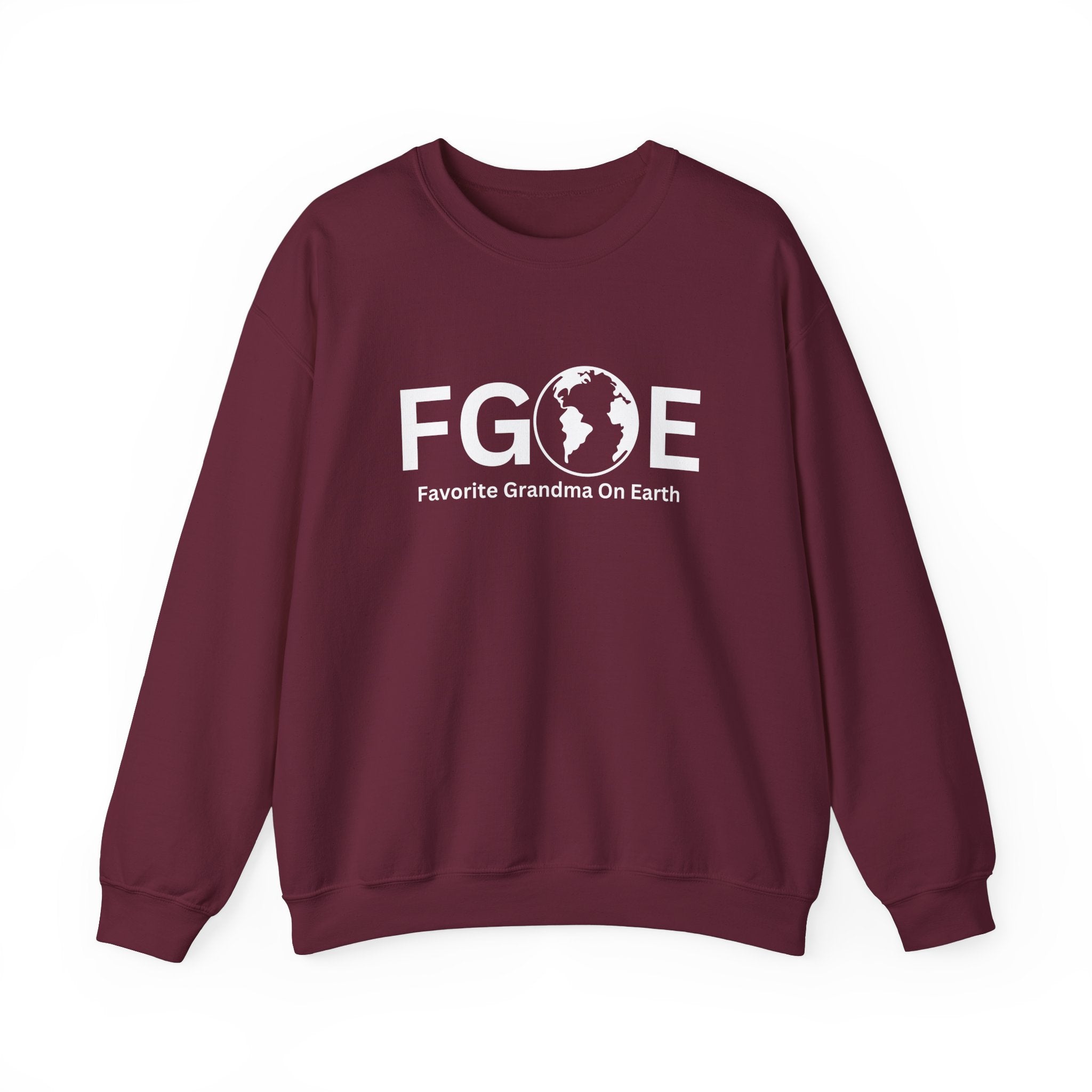 Favorite Grandma On Earth (FGOE) Unisex Heavy Blend Crewneck Sweatshirt - Cozy and Ethical Sweatshirt for All Seasons