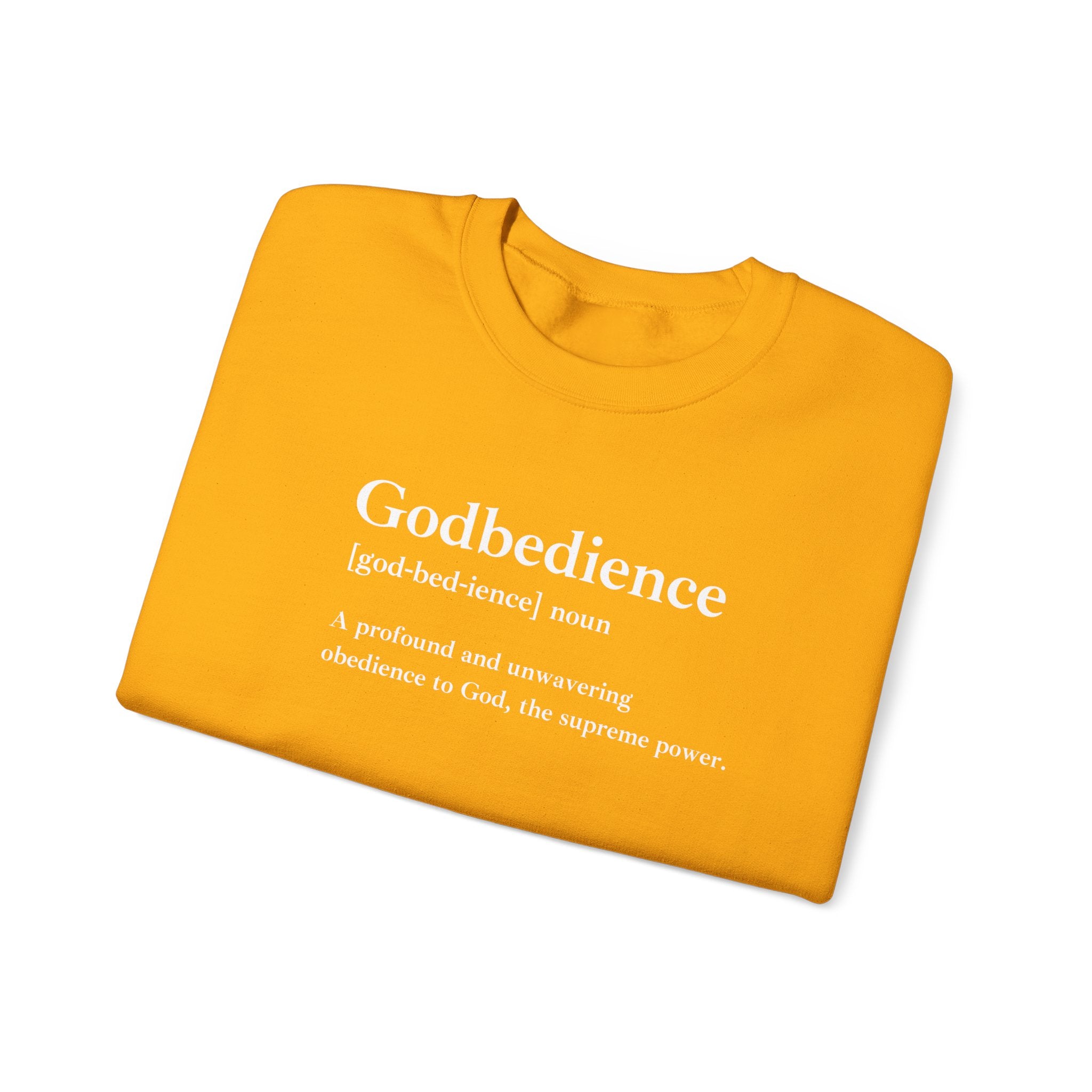 Godbedience Unisex Heavy Blend™ Crewneck Sweatshirt | Comfortable & Durable Everyday Wear