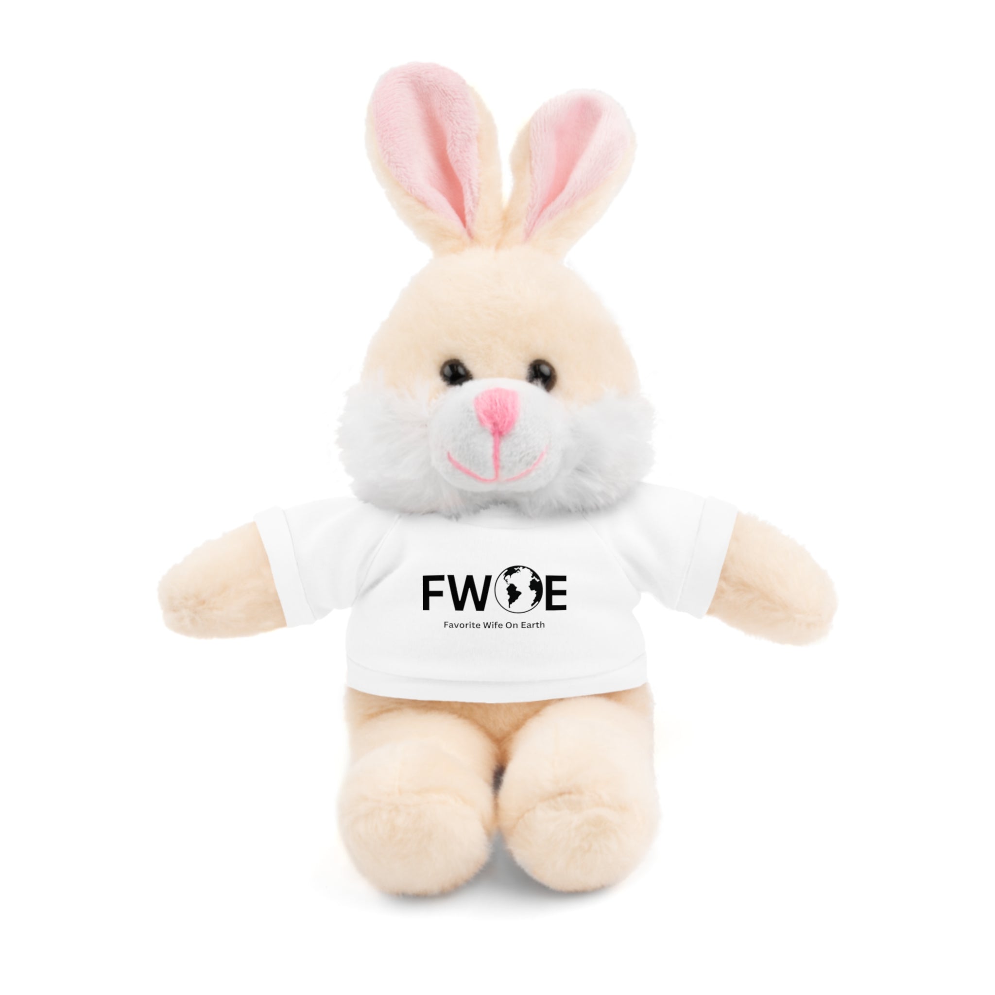 Stuffed Animal Gift – Favorite Wife on Earth (FWOE) – Customizable T-Shirt & Animal
