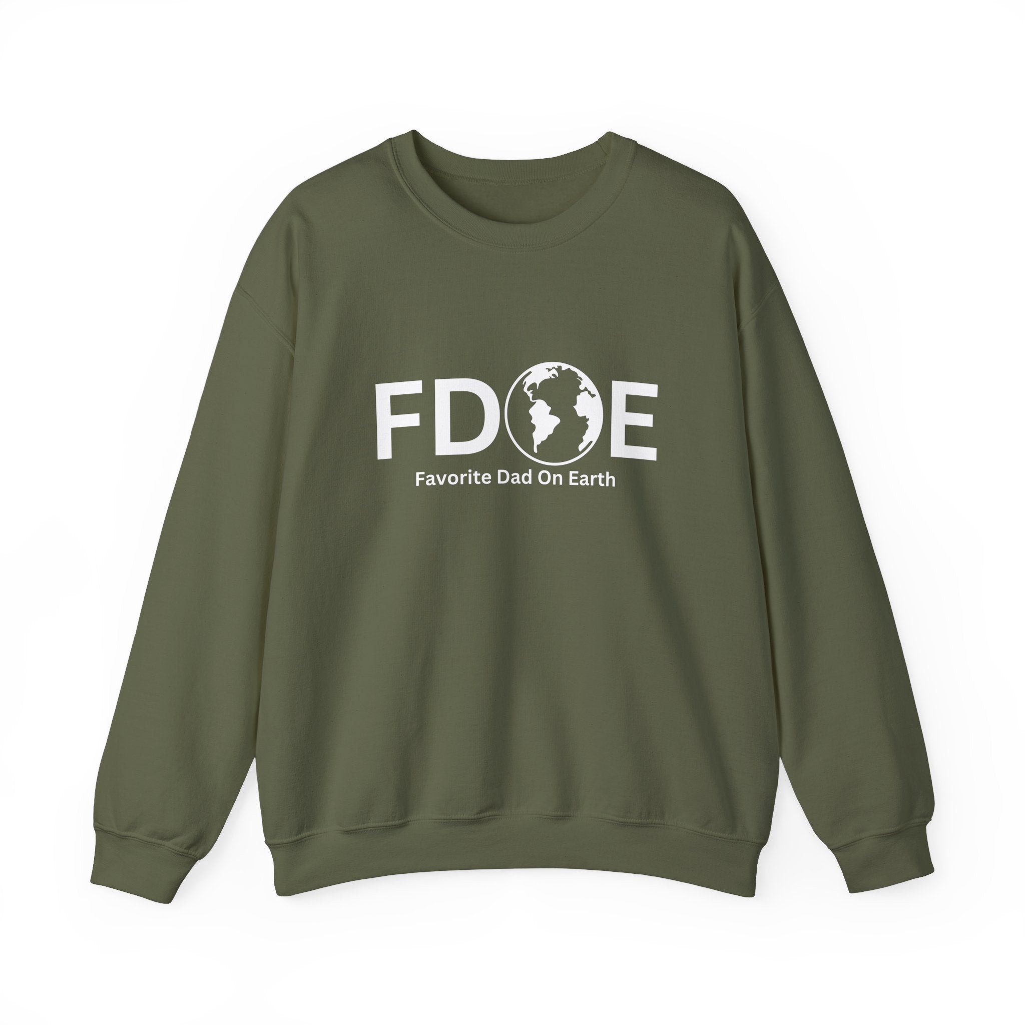 Favorite Dad on Earth Crewneck Sweatshirt - (FDOE) Logo Sweatshirt for Me