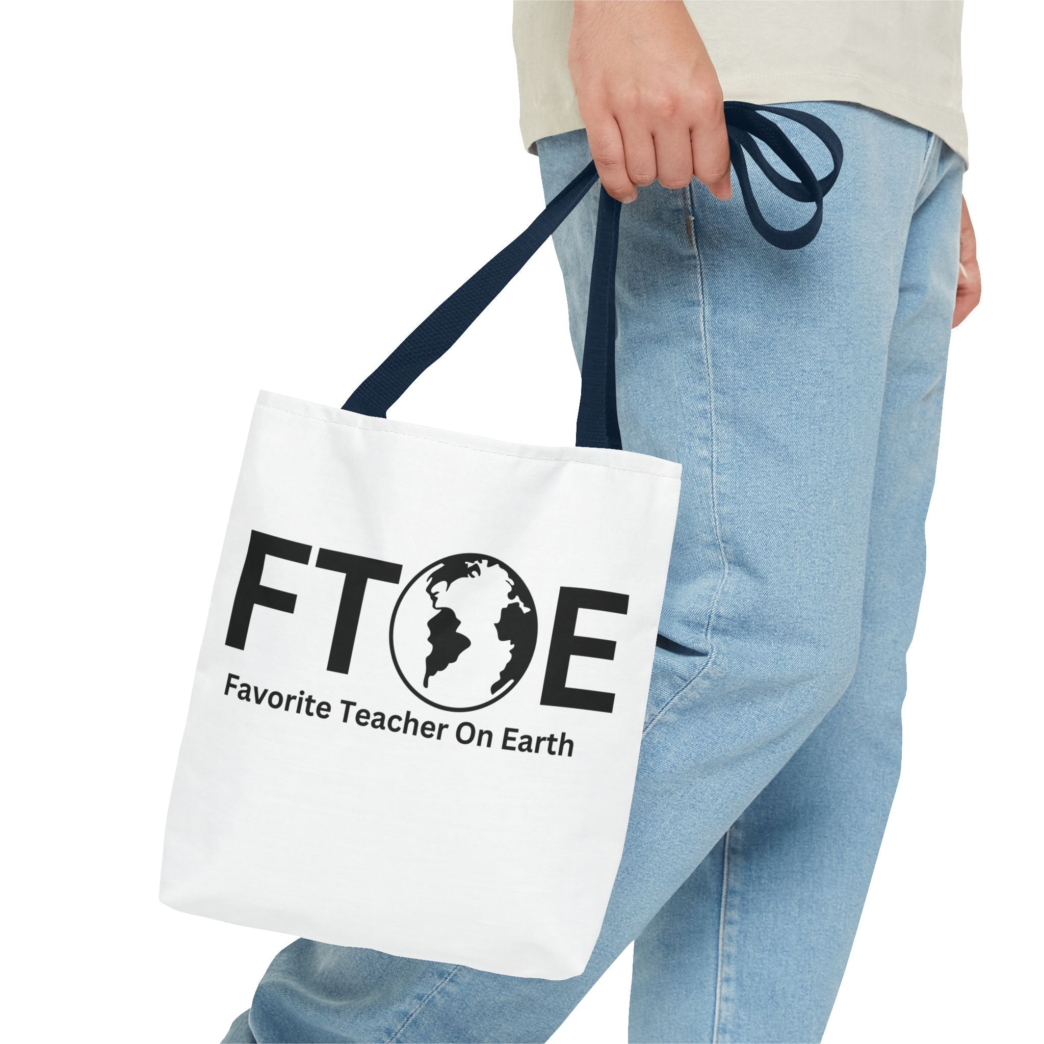 Favorite Teacher On Earth (FTOE) Tote Bag - Custom Printed Stylish and Functional Tote