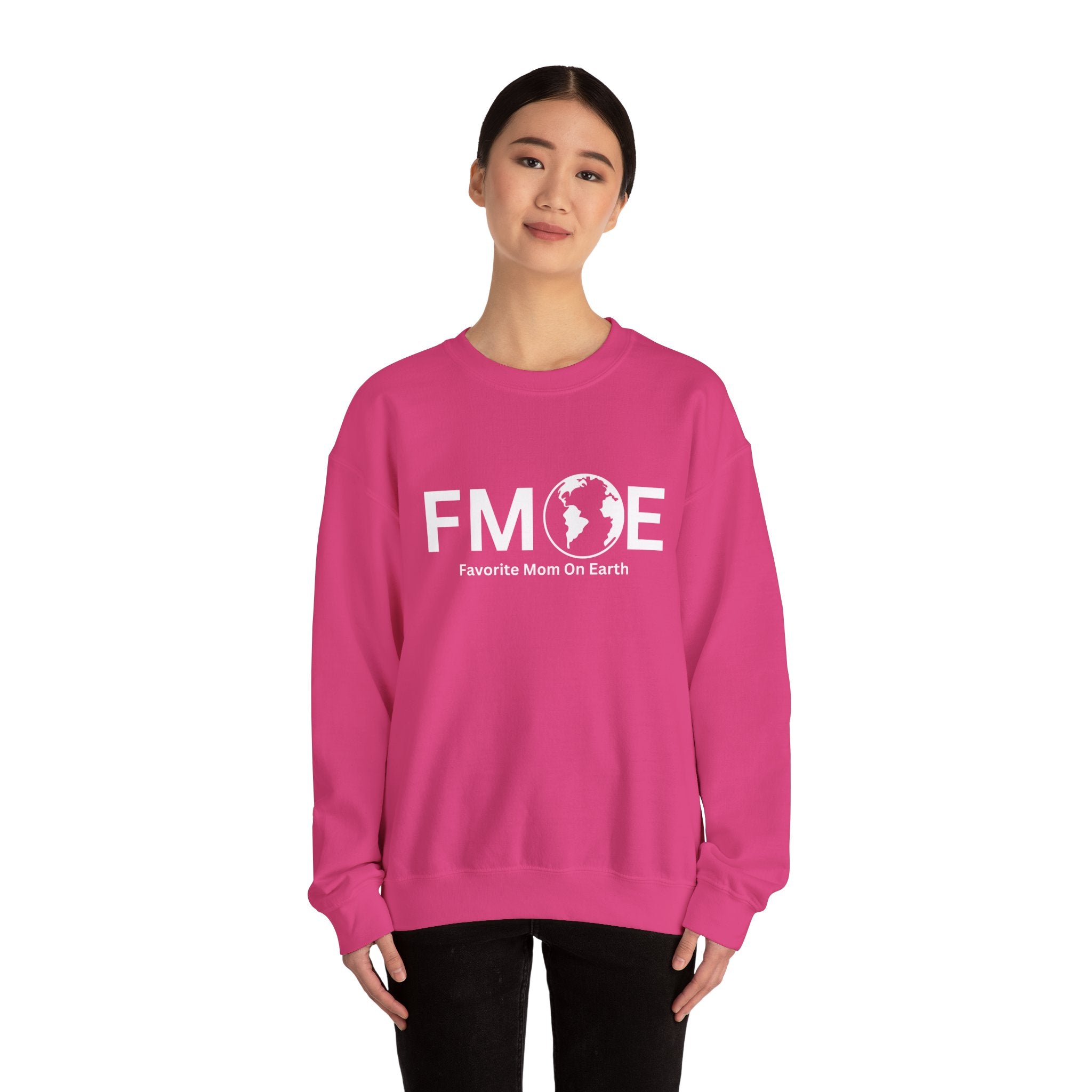 Favorite Mom On Earth Sweatshirt - (FMOE) Logo Crewneck for Women