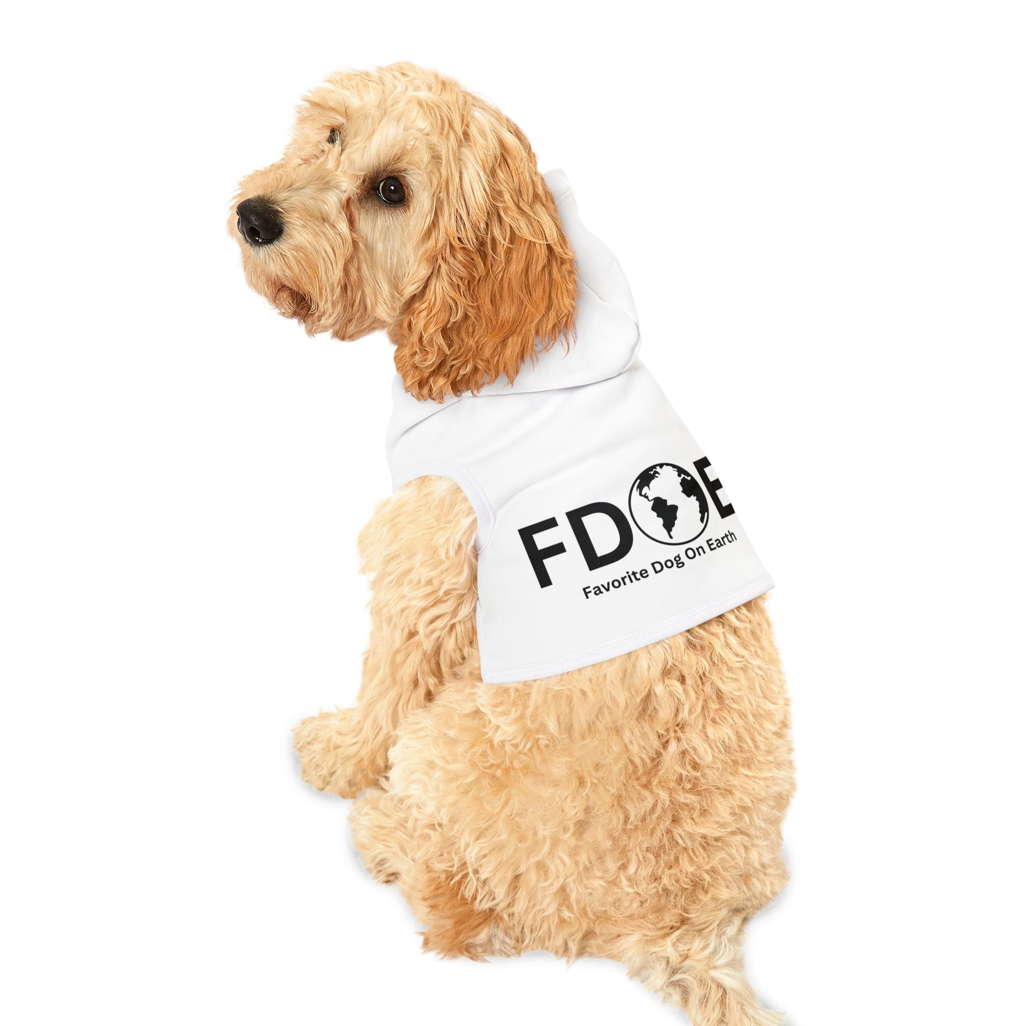 Favorite Dog On Earth (FDOE) Custom Pet Hoodie - Adorable and Stylish Hoodie for Your Furry Friend