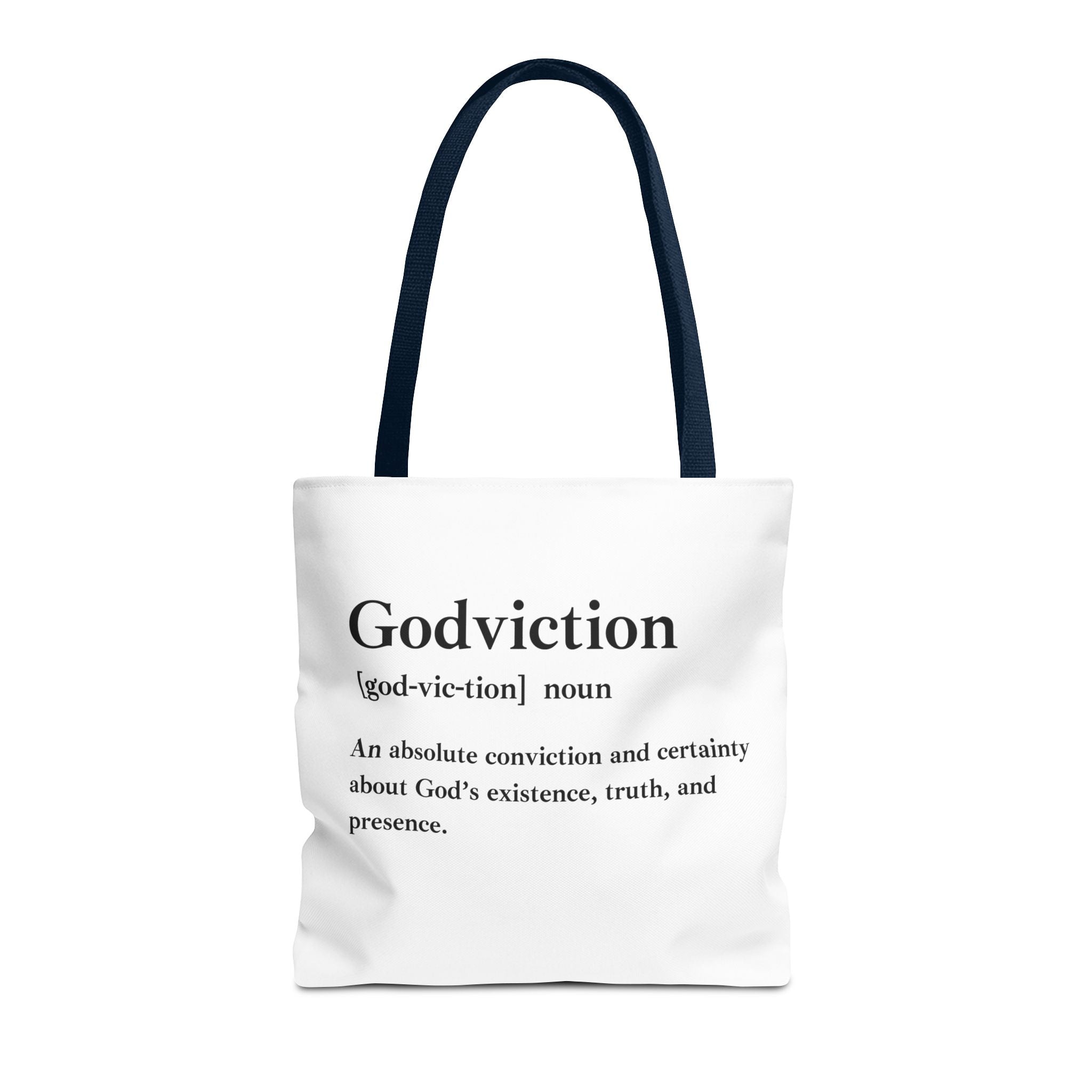 Godviction Tote Bag - Custom Printed Stylish and Functional Tote