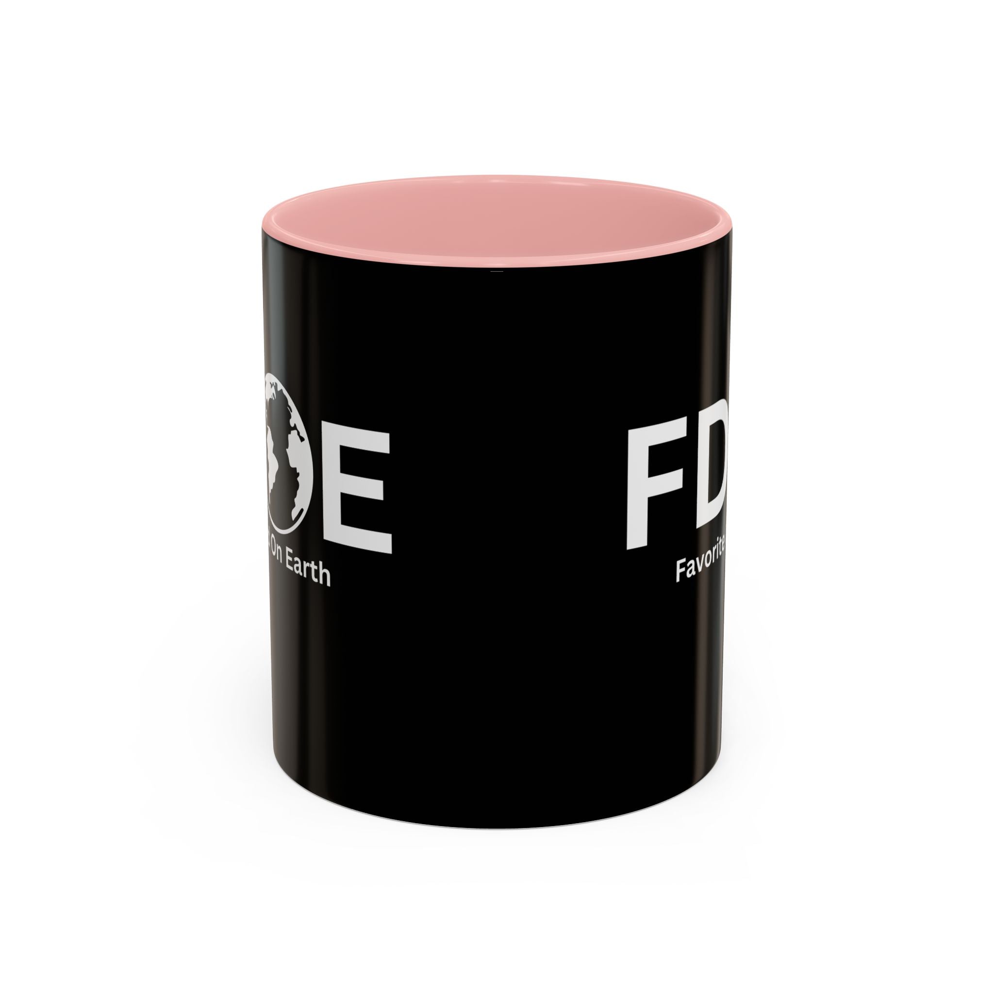 Favorite Dad On Earth (FDOE) Accent Coffee Mug (11oz, 15oz)