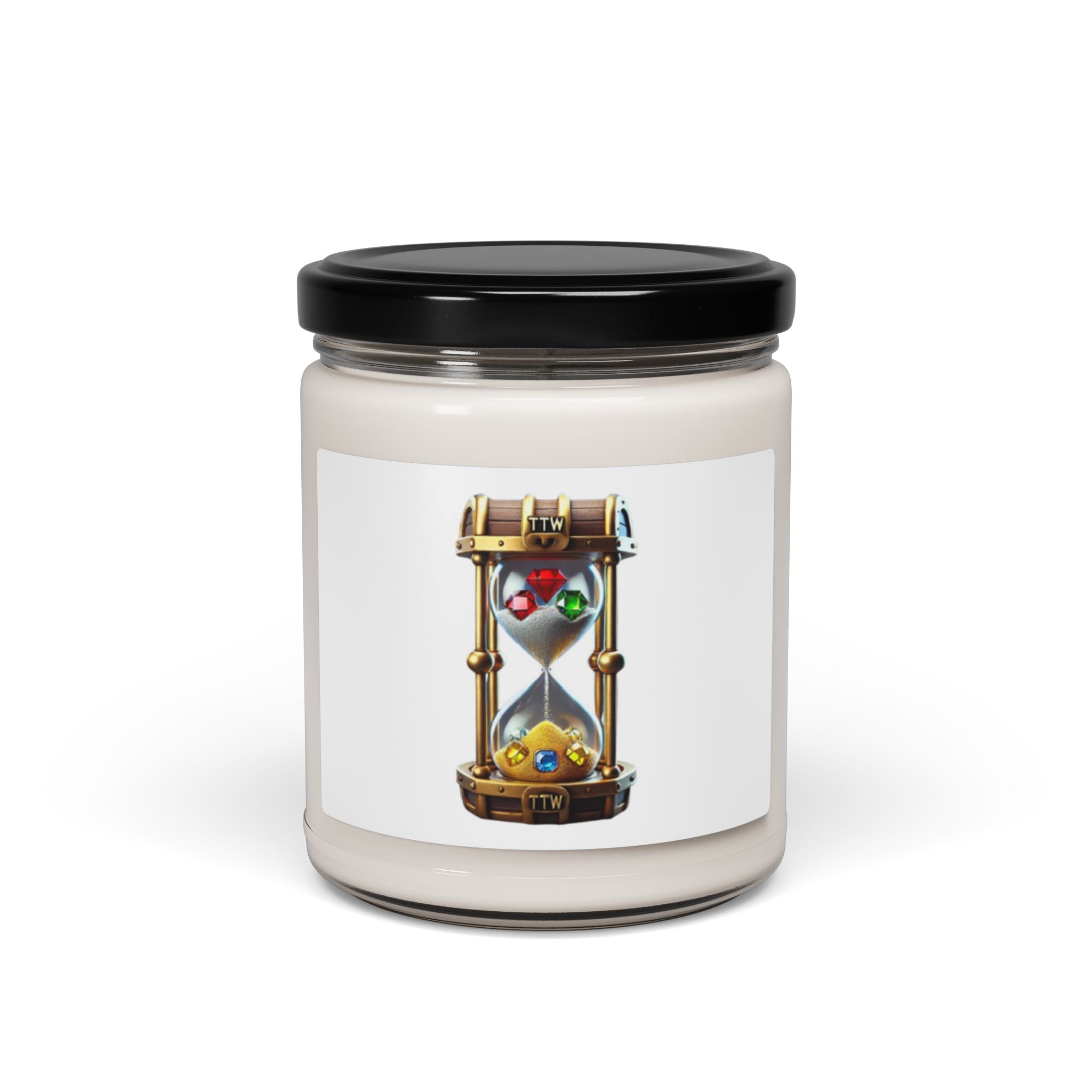Treasure The Wait Logo Scented Soy Candle - 9oz Natural Wax Candle with Custom Label
