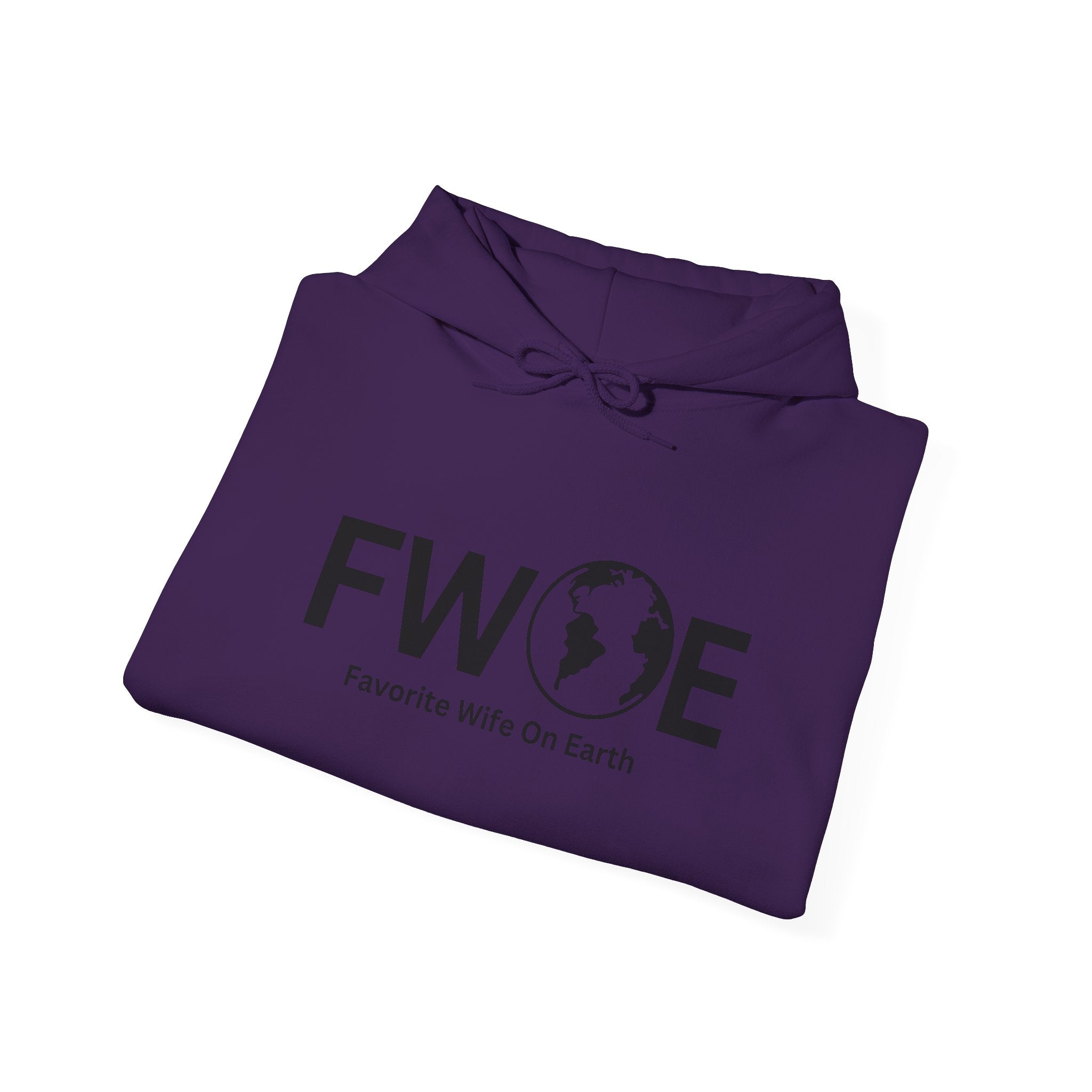 Favorite Wife On Earth (FWOE) Hooded Sweatshirt - Cozy and Stylish Hoodie for Cold Days