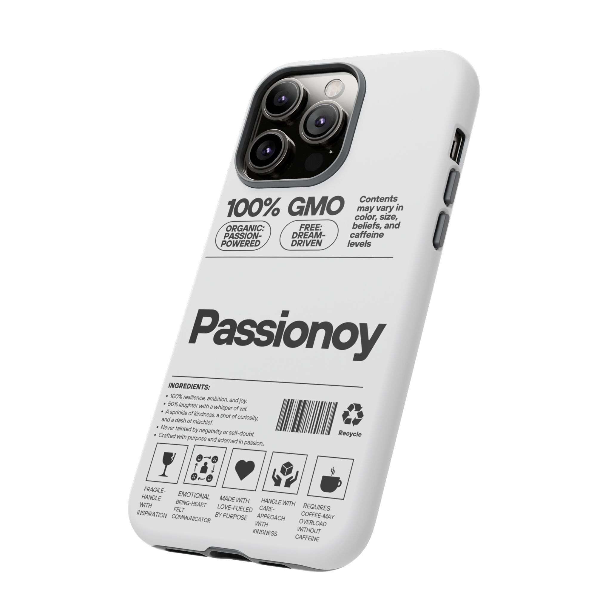 Passionoy Label Tough Cases - Custom Protective Phone Cases for iPhone, Samsung Galaxy, and Google Pixel