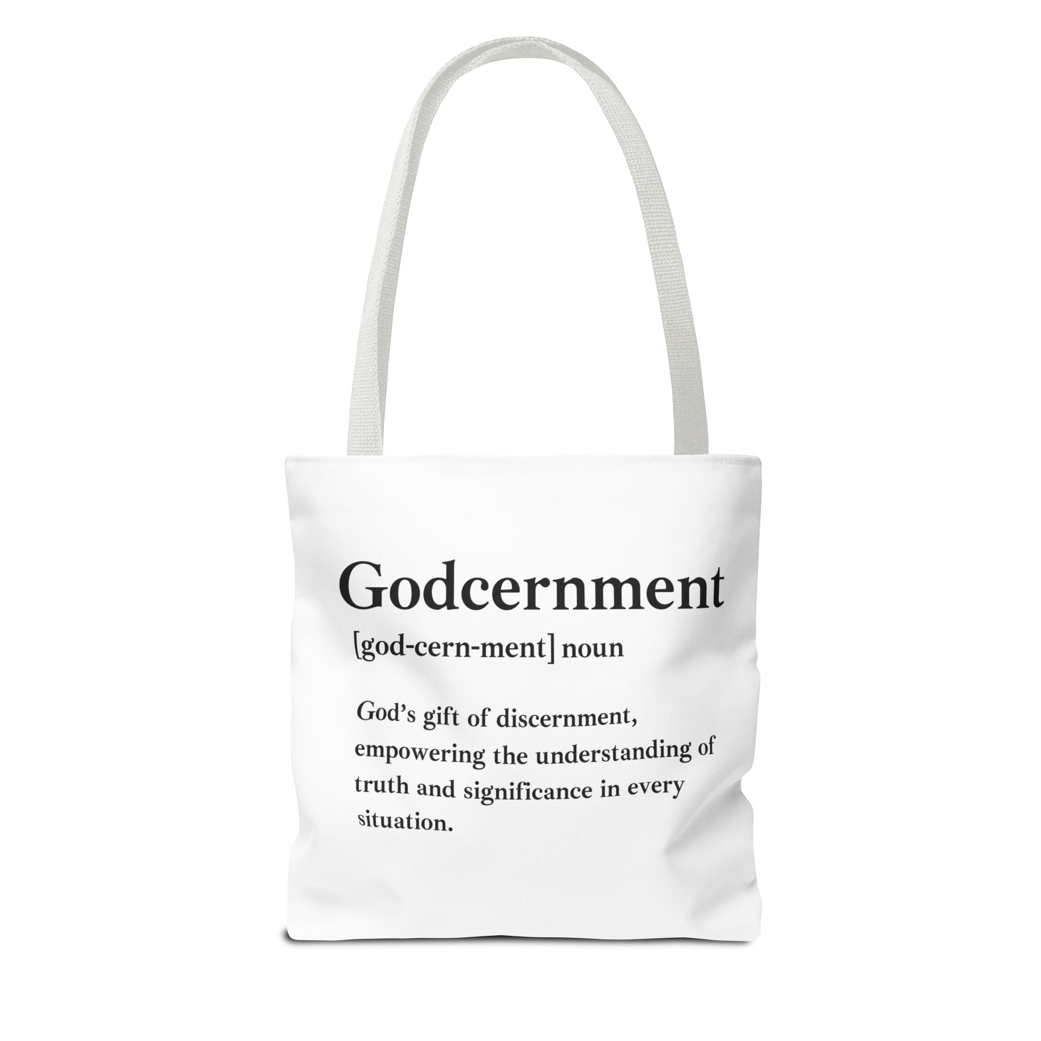 Godcernment Tote Bag - Custom Printed Stylish and Functional Tote