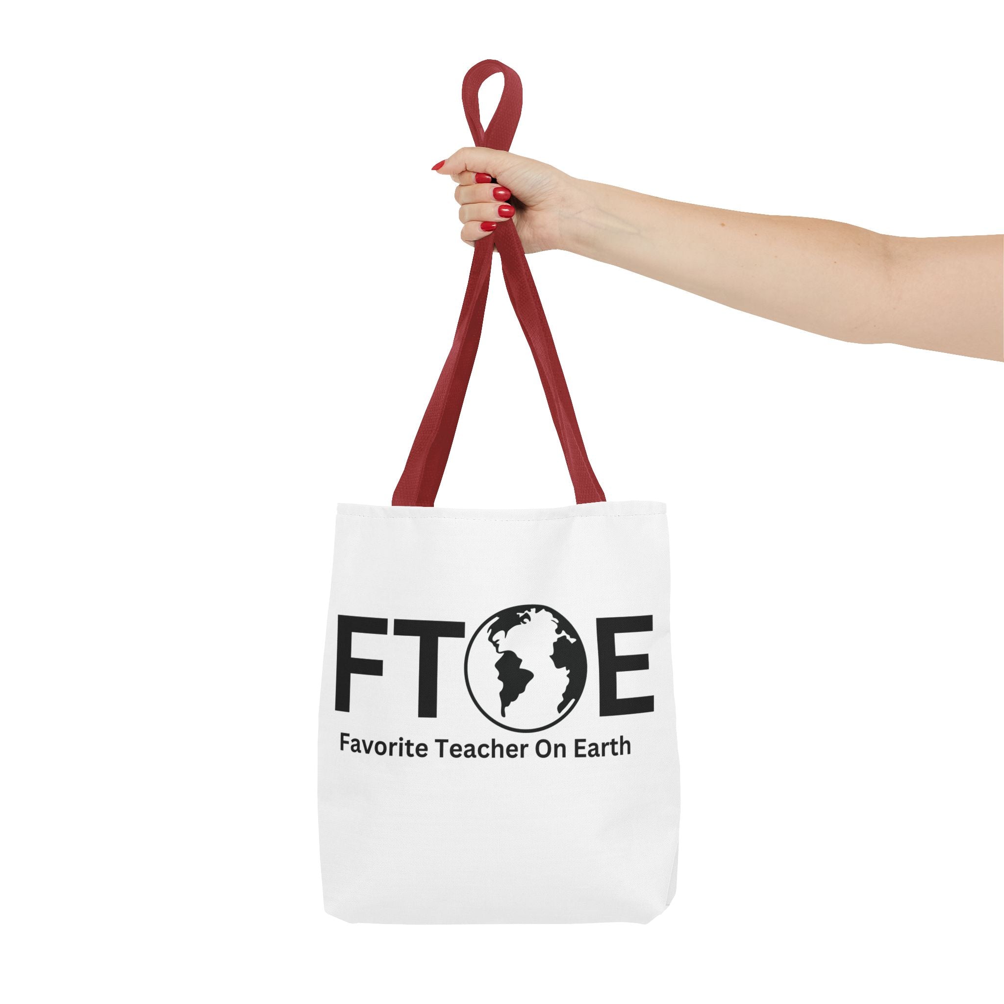 Favorite Teacher On Earth (FTOE) Tote Bag - Custom Printed Stylish and Functional Tote
