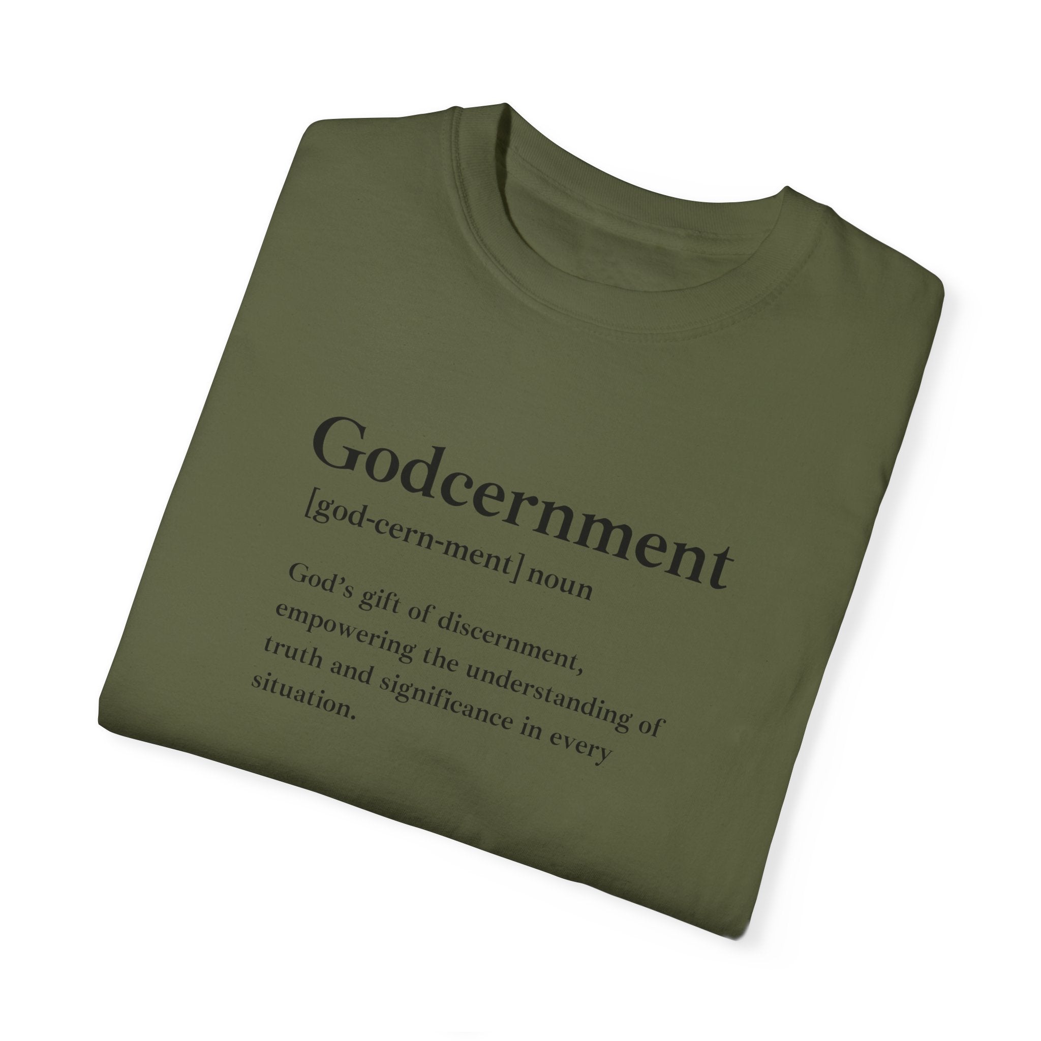Godcernment T-Shirt – Comfort Colors 1717 Garment-Dyed Tee