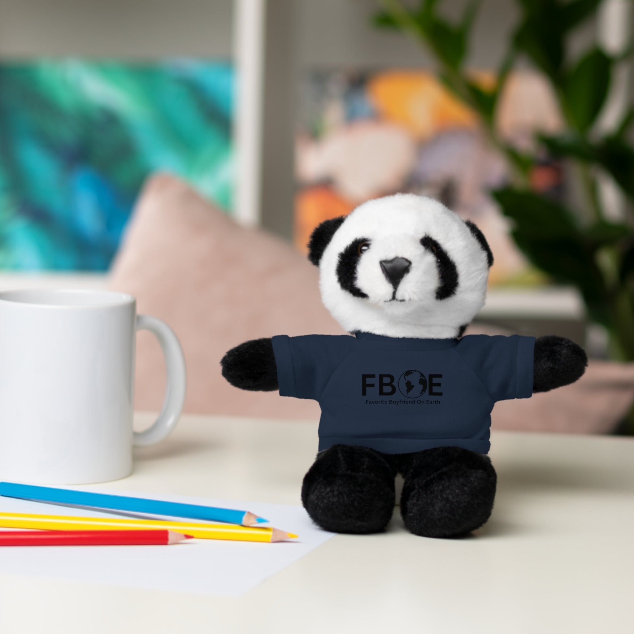 Stuffed Animal Gift – Favorite Boyfriend on Earth (FBOE)– Customizable T-Shirt & Animal