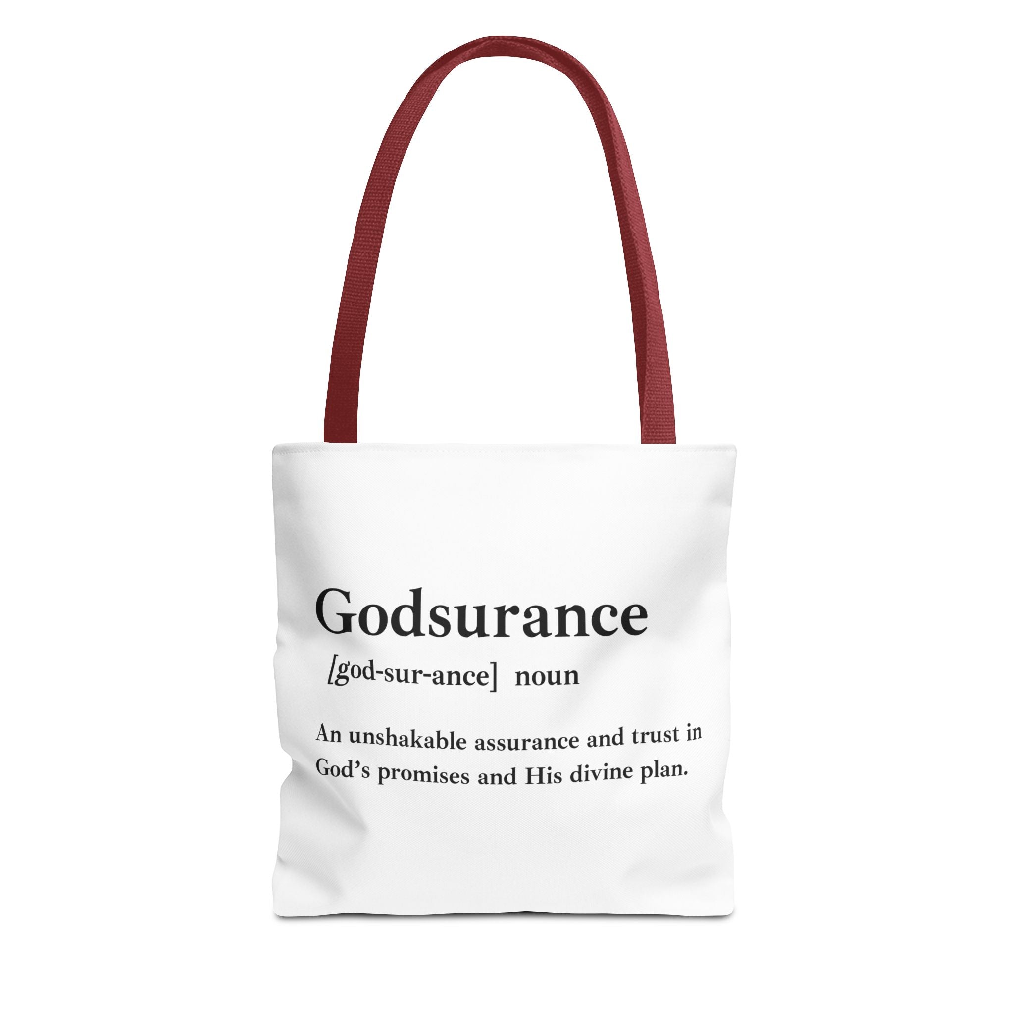 Godsurance Tote Bag - Custom Printed Stylish and Functional Tote