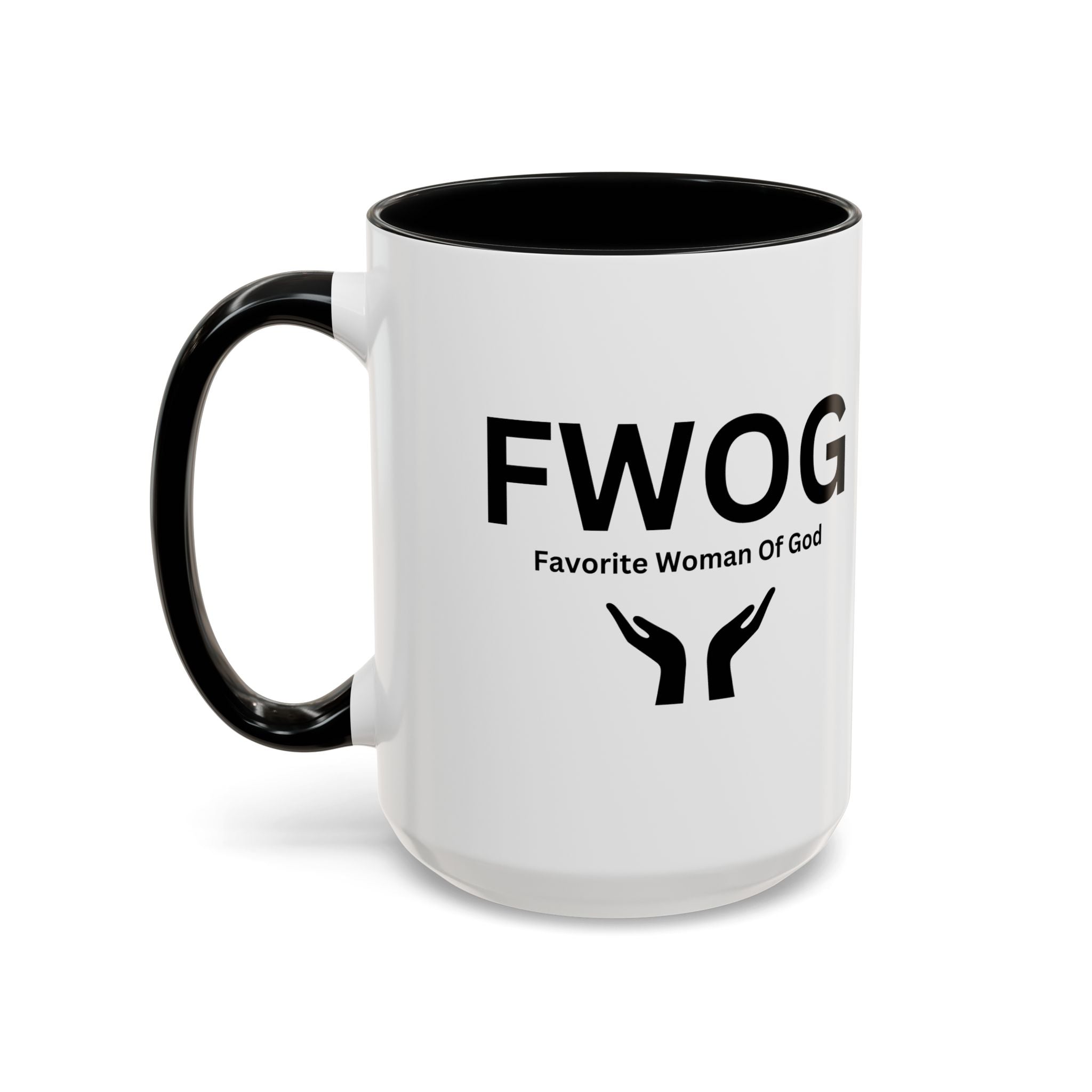 Favorite Woman of God (FWOG) Accent Coffee Mug (11, 15oz)