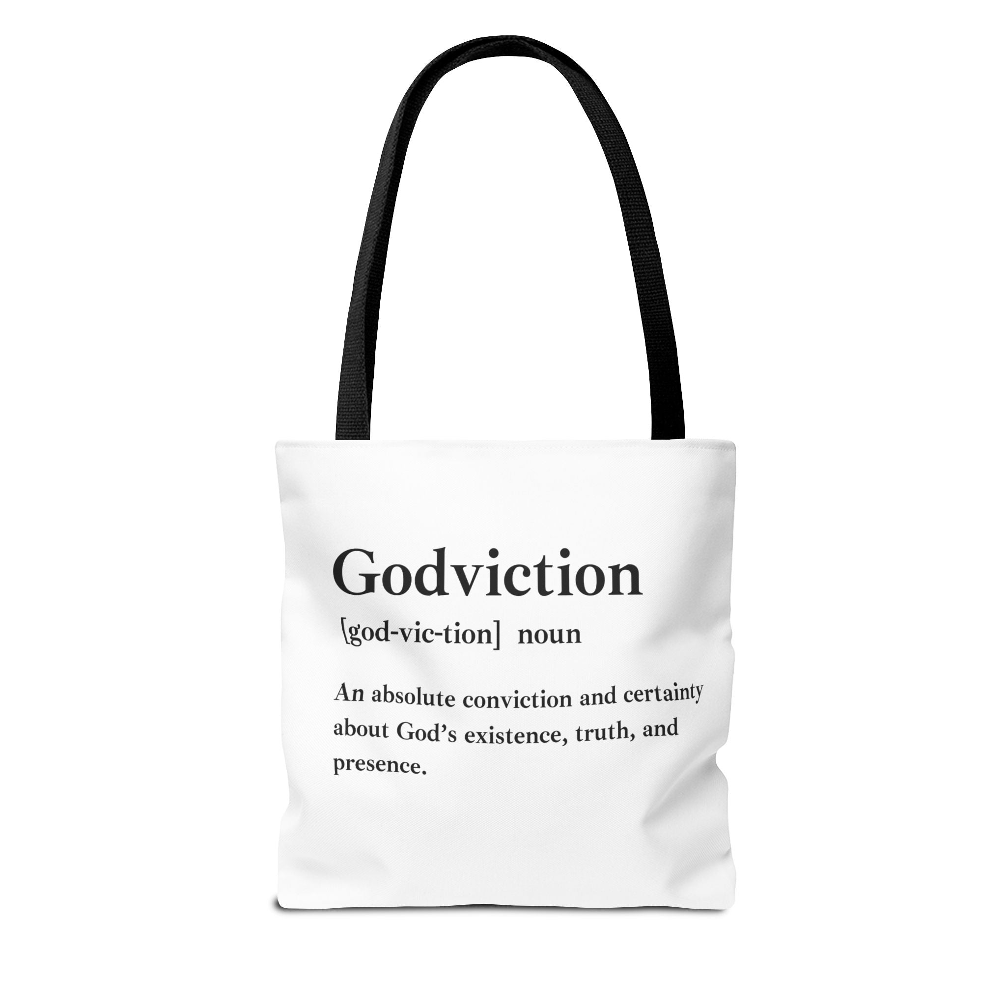 Godviction Tote Bag - Custom Printed Stylish and Functional Tote