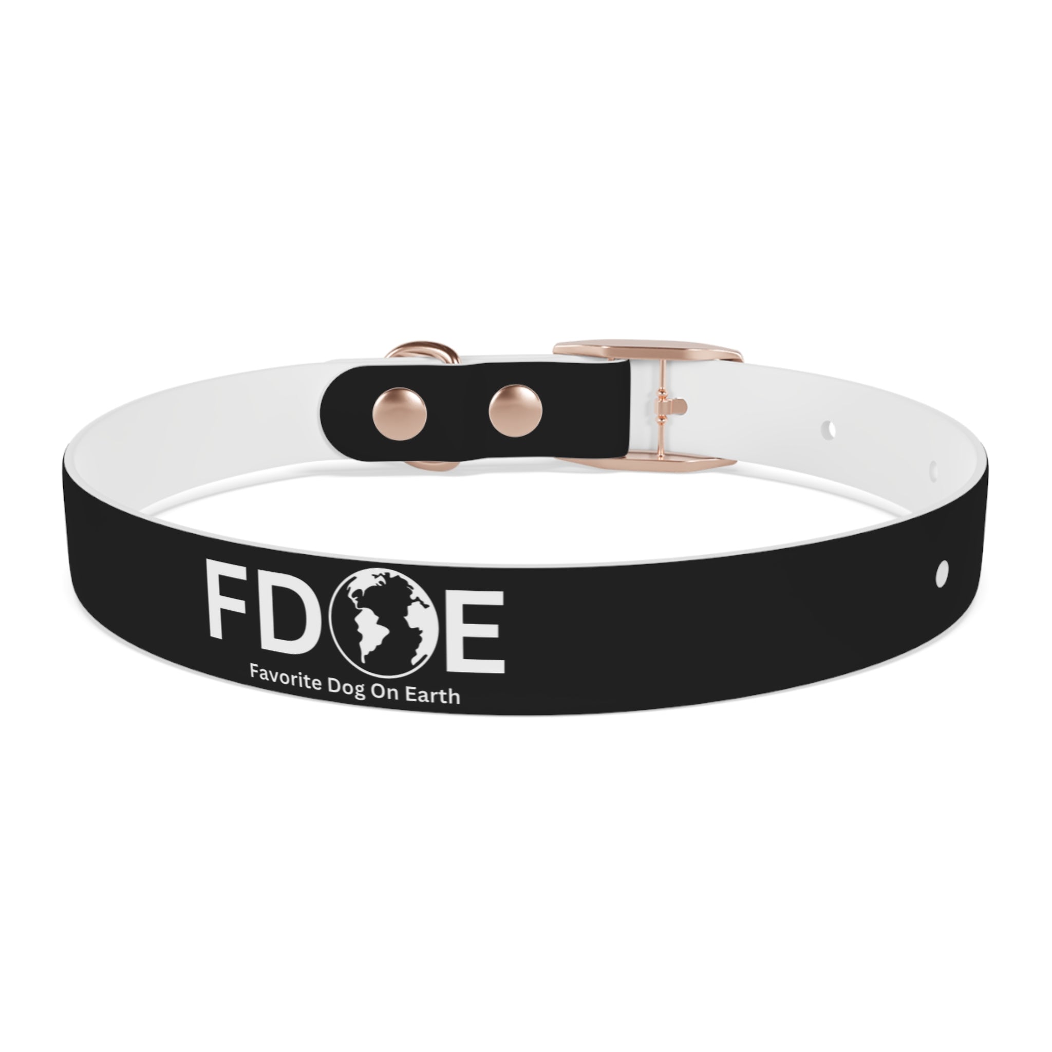 Favorite Dog On Earth (FDOE) Personalized Dog Collar - Customizable and Stylish Pet Accessory