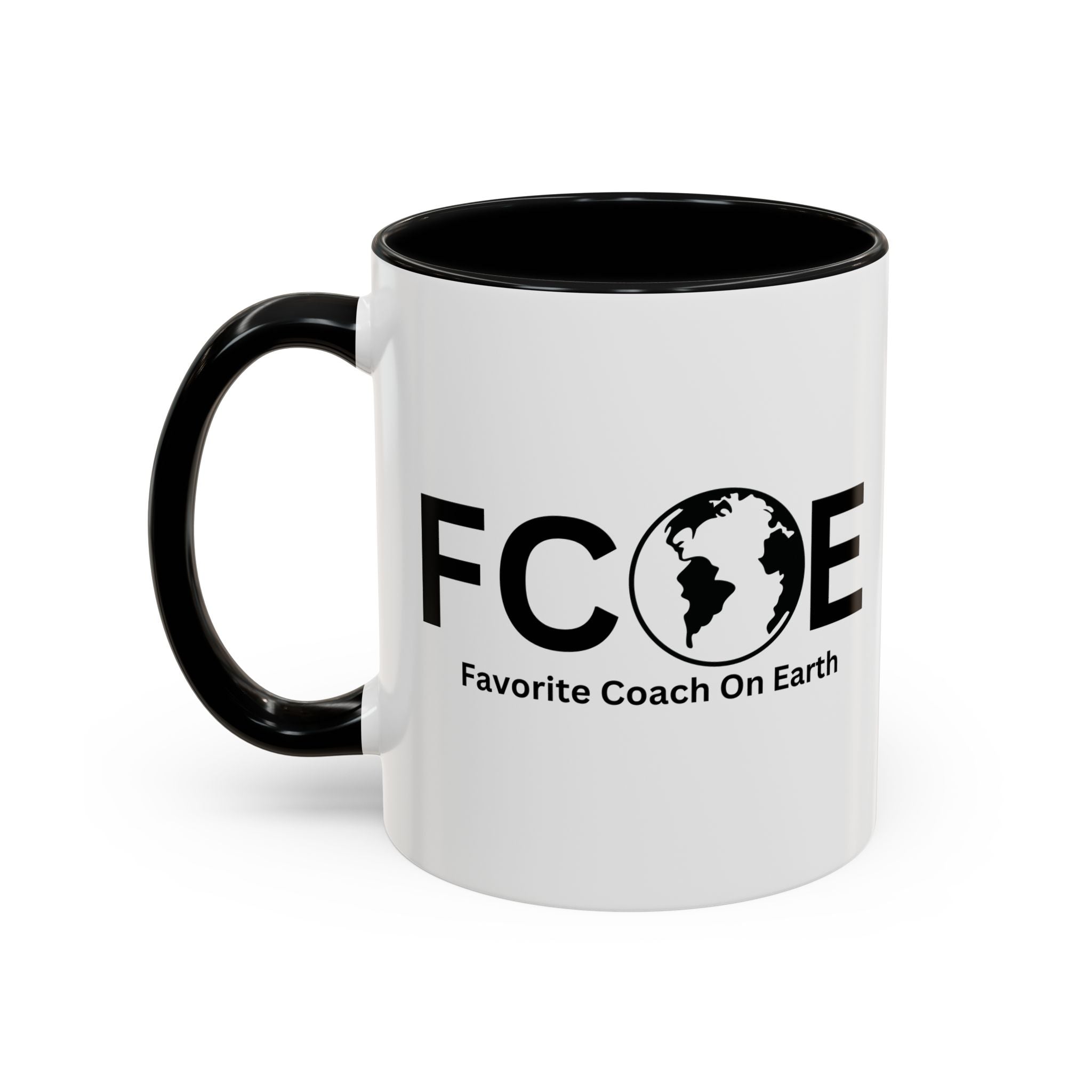 Favorite Coach On Earth (FCOE) Accent Coffee Mug (11oz, 15oz)