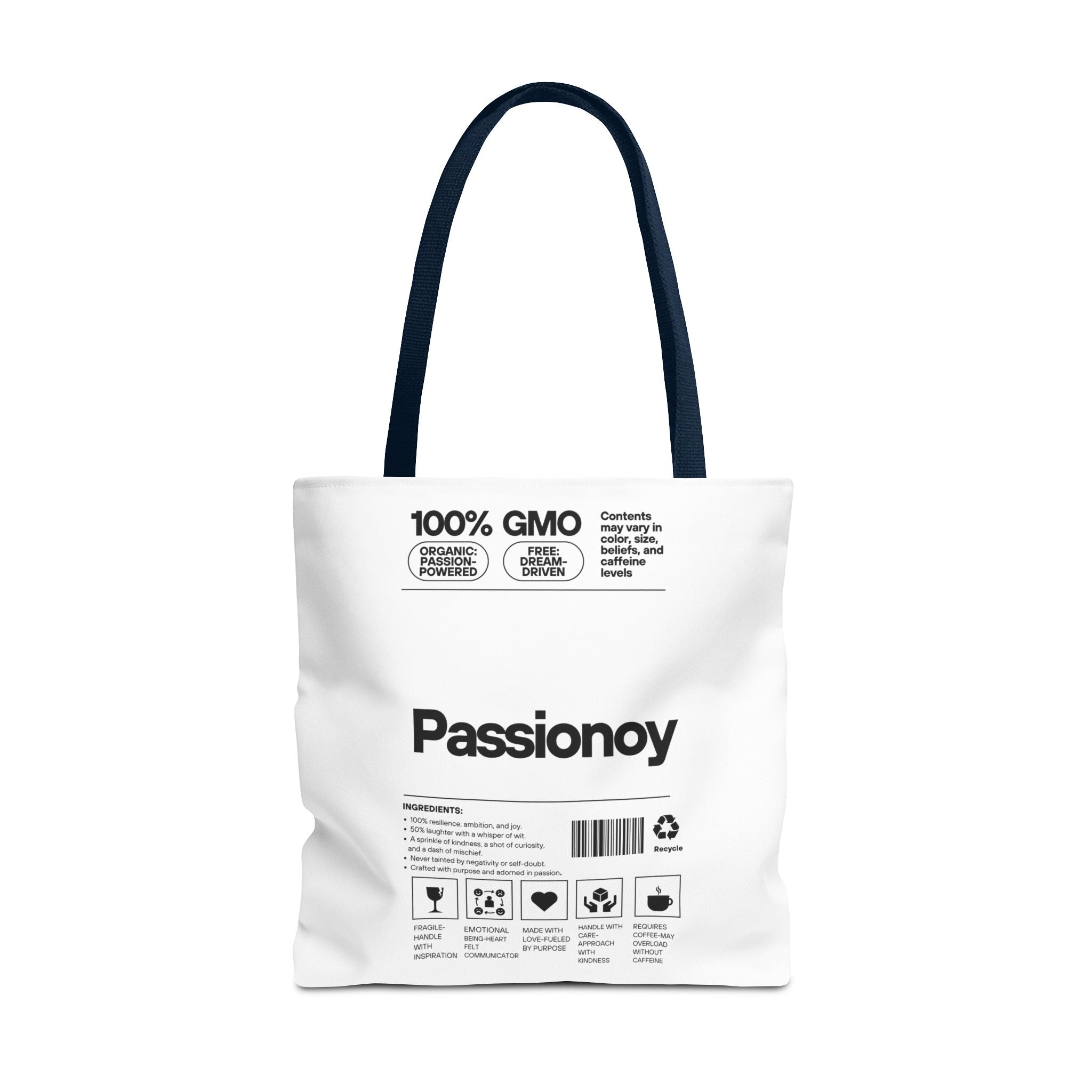 Passionoy Label Tote Bag - Custom Printed Stylish and Functional Tote