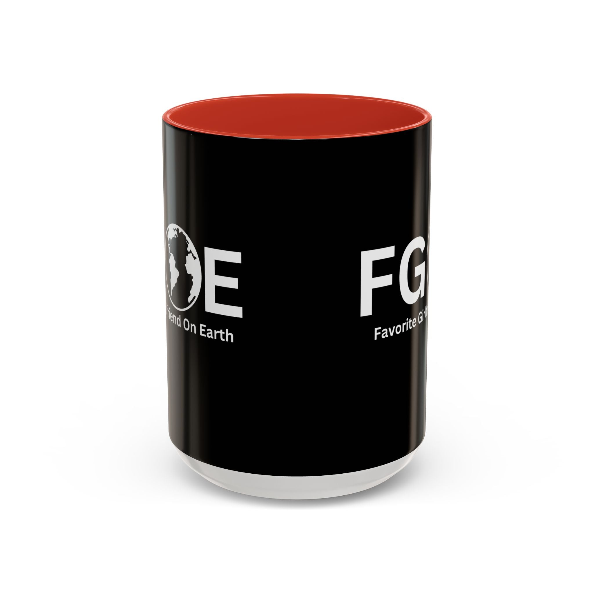 Favorite Girlfriend On Earth (FGOE) Accent Coffee Mug (11oz, 15oz)