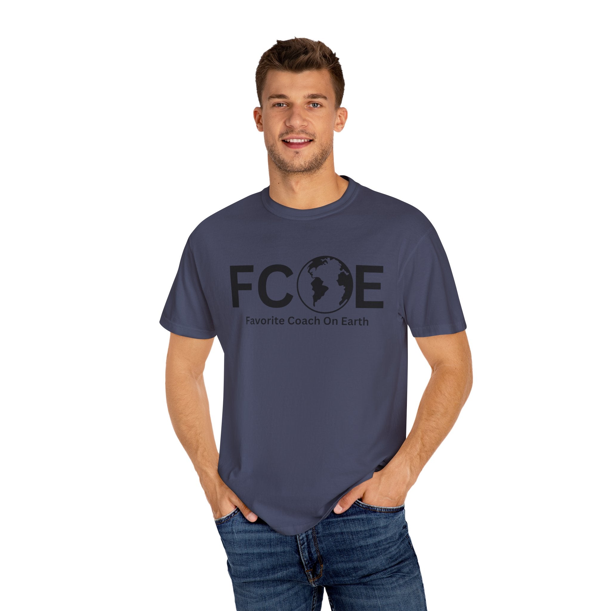 Favorite Coach On Earth (FCOE) - Comfort Colors 1717 Garment-Dyed T-Shirt