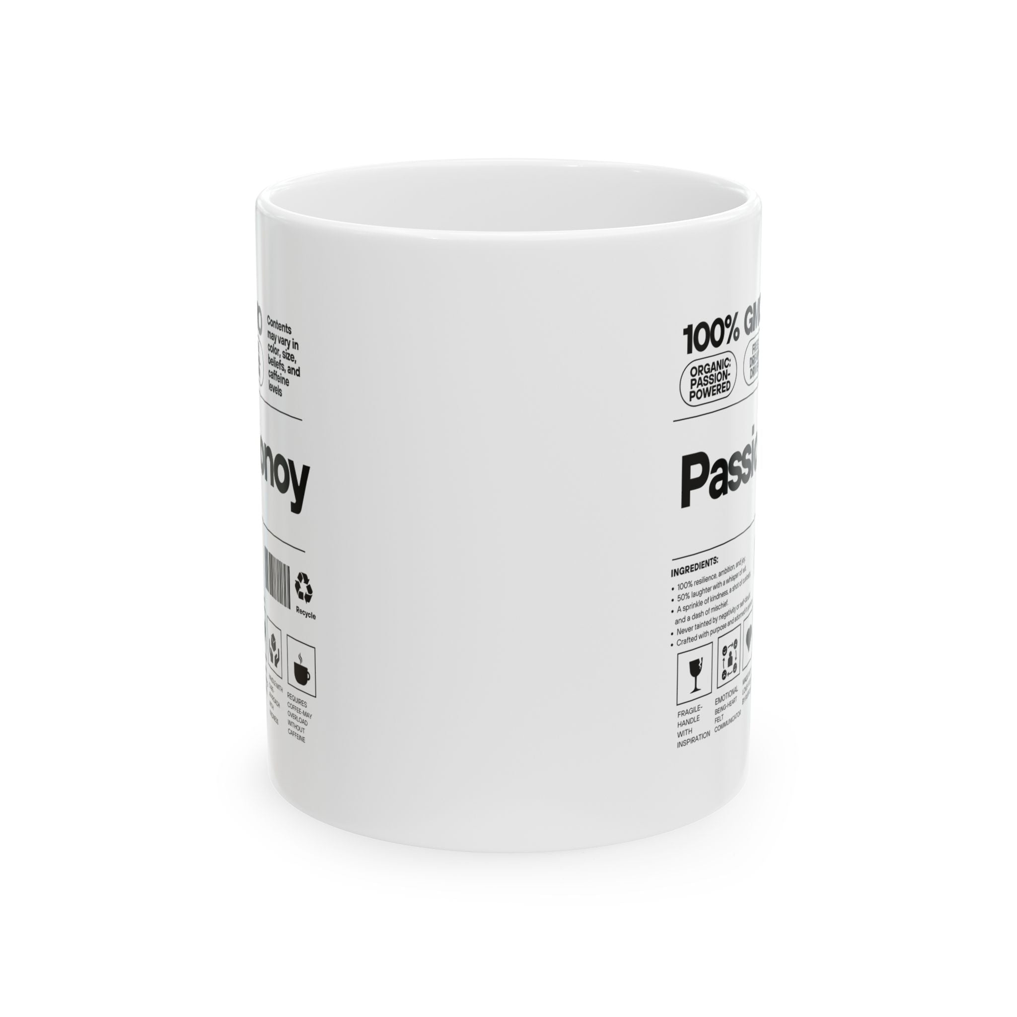 Passionoy Label Accent Coffee Mug (11oz, 15oz)