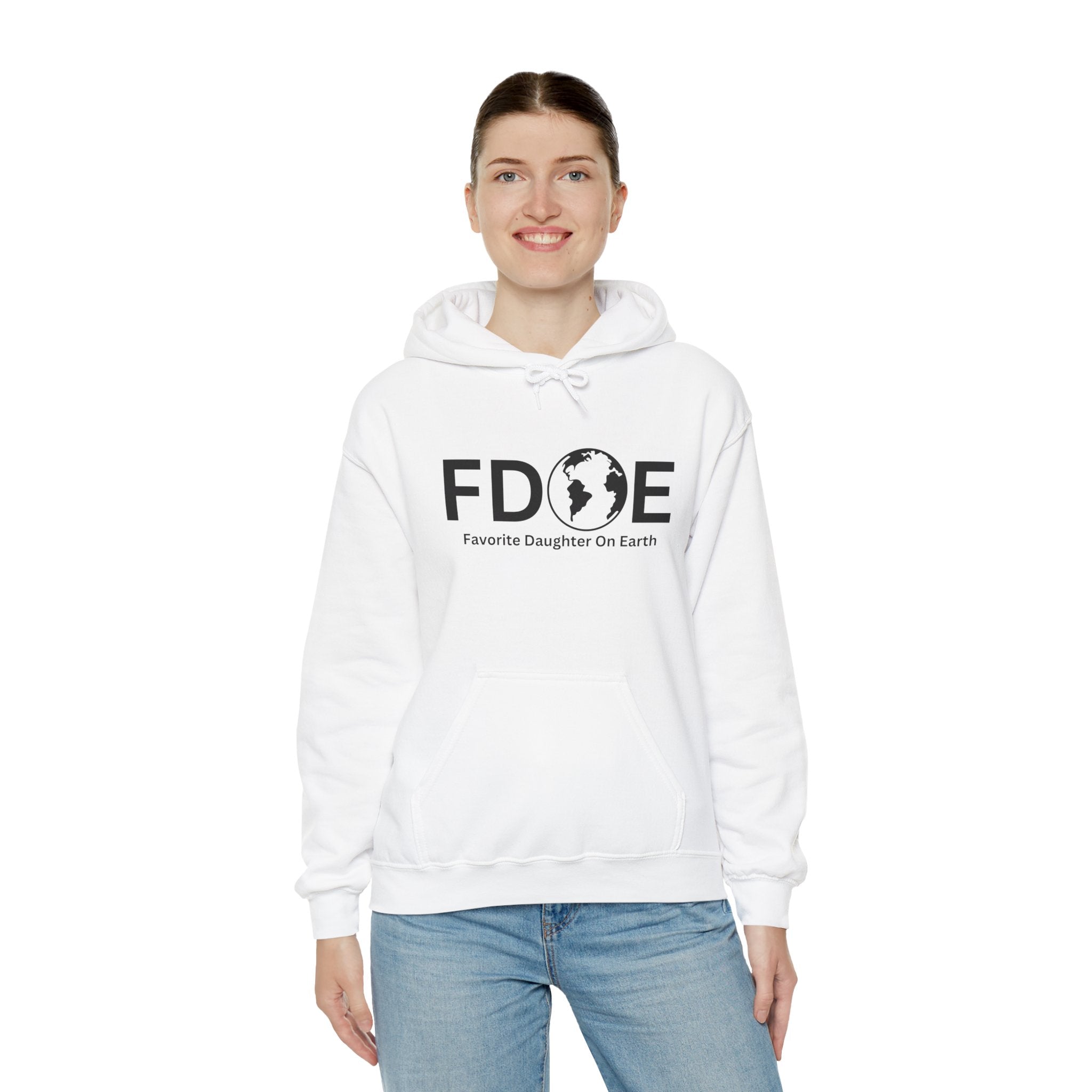 Favorite Daughter On Earth (FDOE) - Unisex Heavy Blend Hooded Sweatshirt