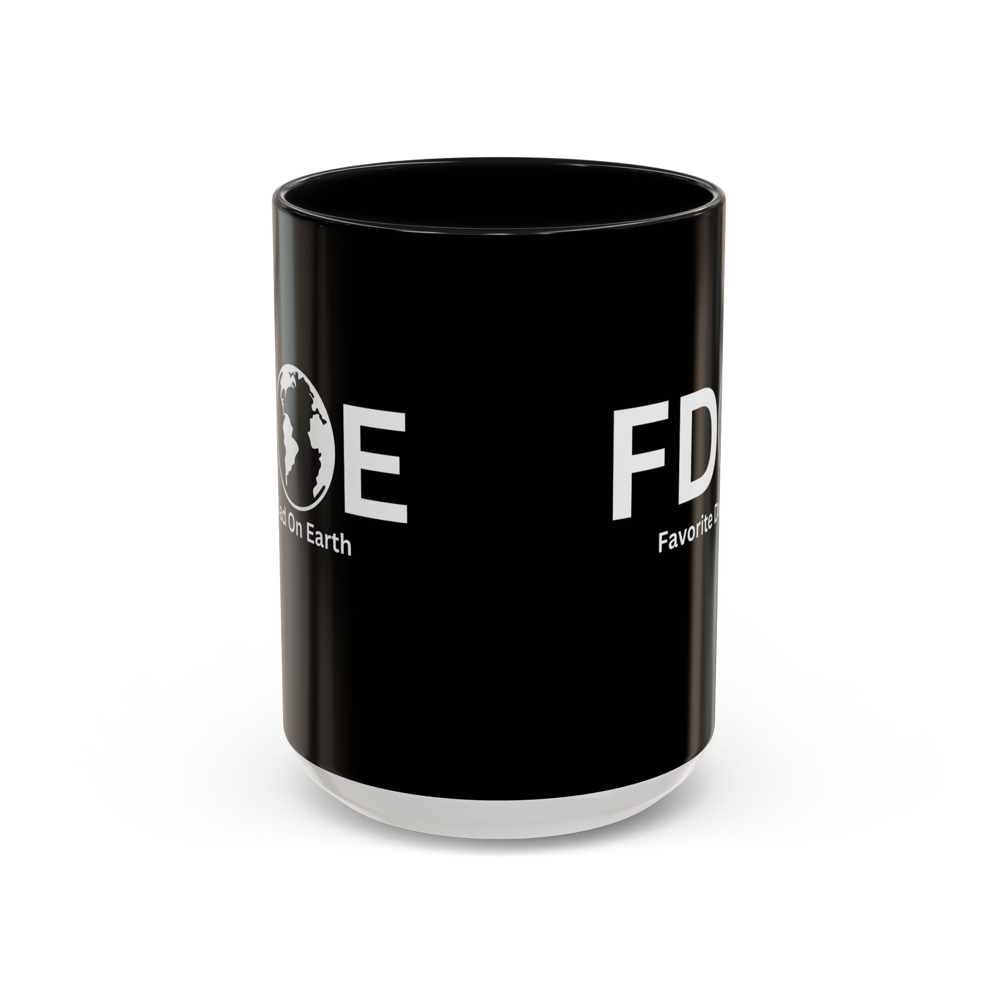 Favorite Dad On Earth (FDOE) Accent Coffee Mug (11oz, 15oz)
