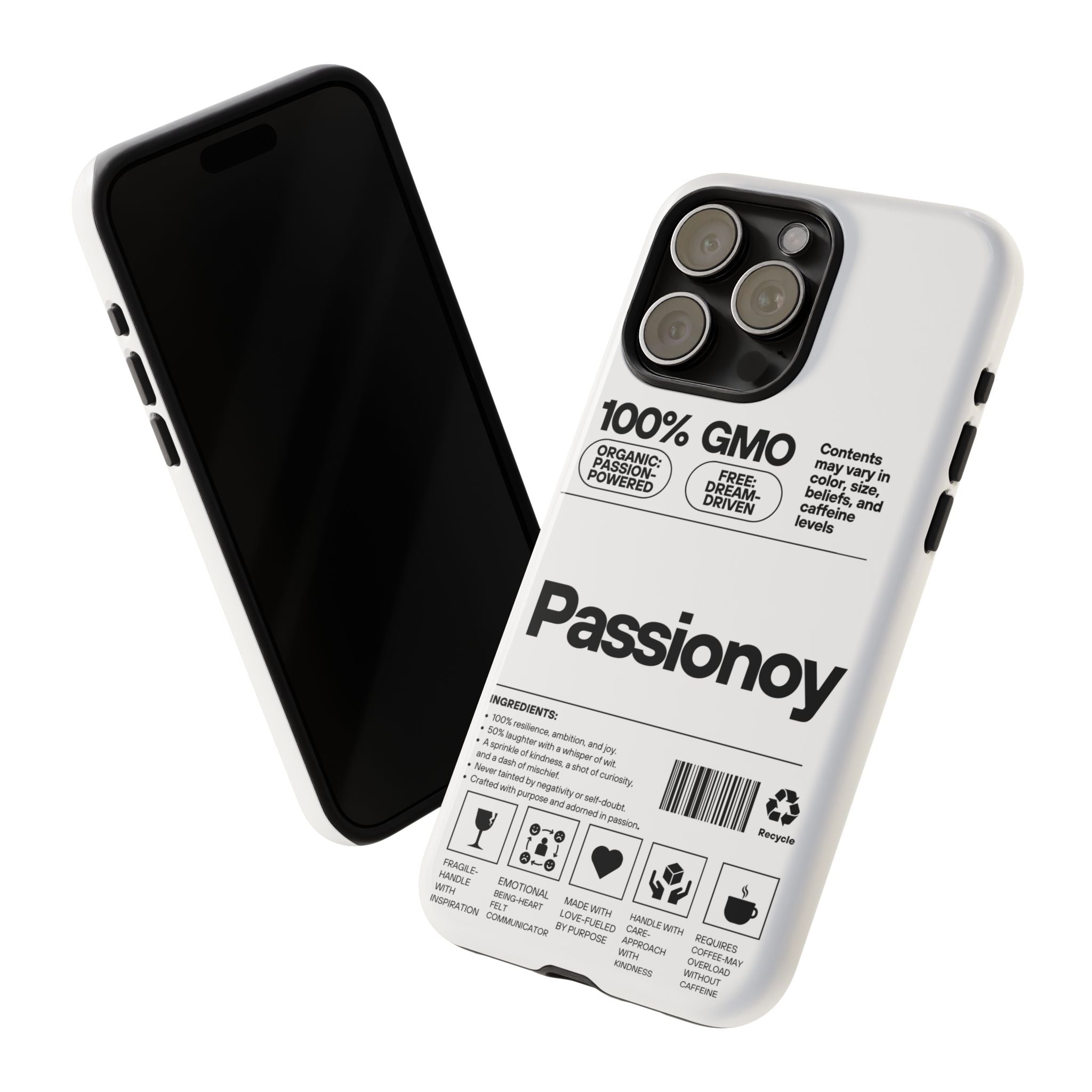 Passionoy Label Tough Cases - Custom Protective Phone Cases for iPhone, Samsung Galaxy, and Google Pixel