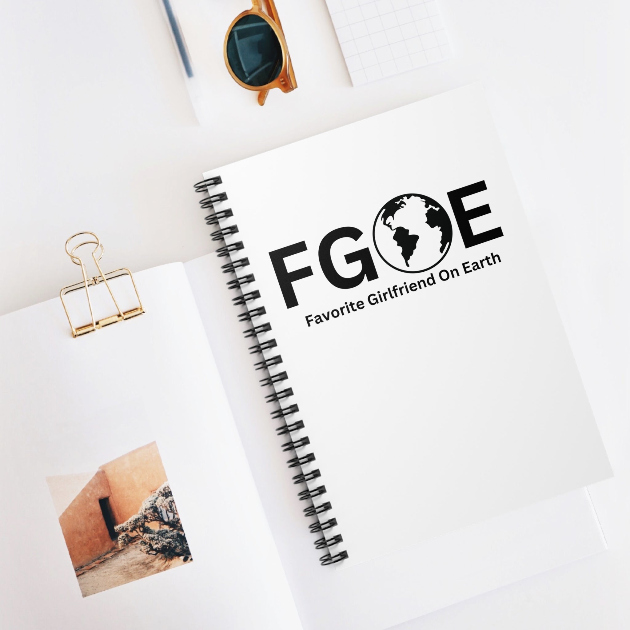 Favorite Girlfriend On Earth (FGOE) Spiral Notebook - 118 Page Ruled Line Notebook for Everyday Use