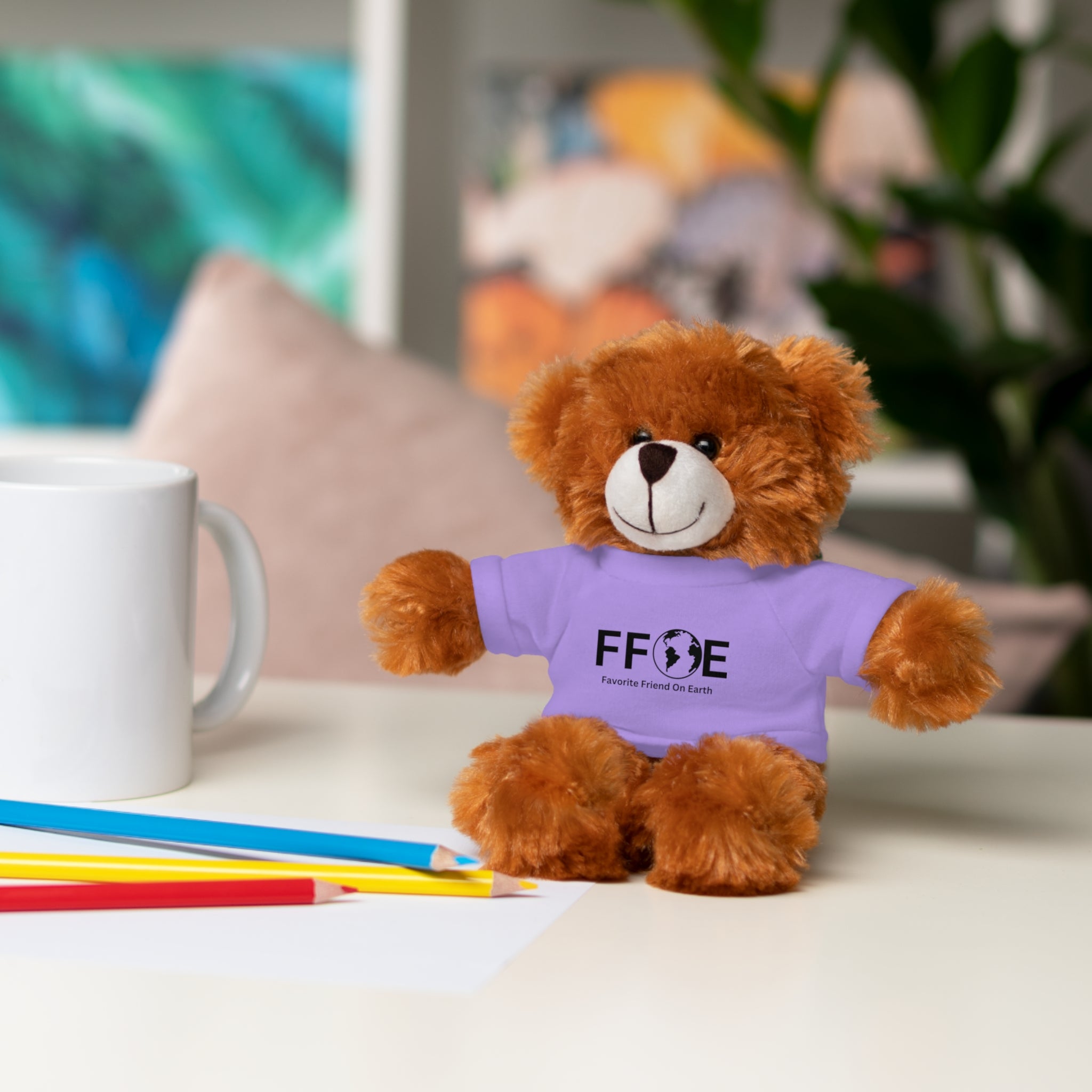 Stuffed Animal Gift – Favorite Friend on Earth (FFOE)– Customizable T-Shirt & Animal