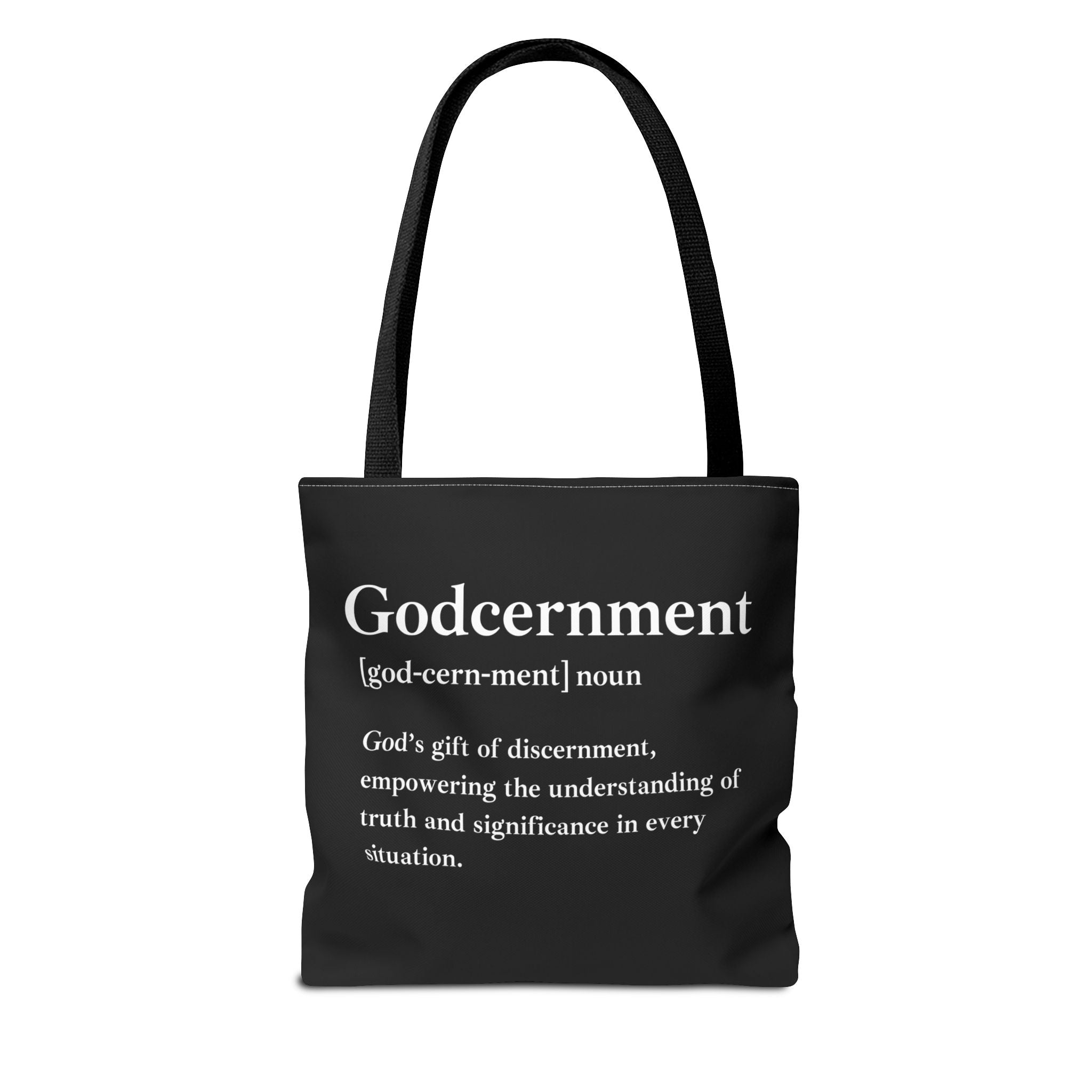 Godcernment Tote Bag - Custom Printed Stylish and Functional Tote