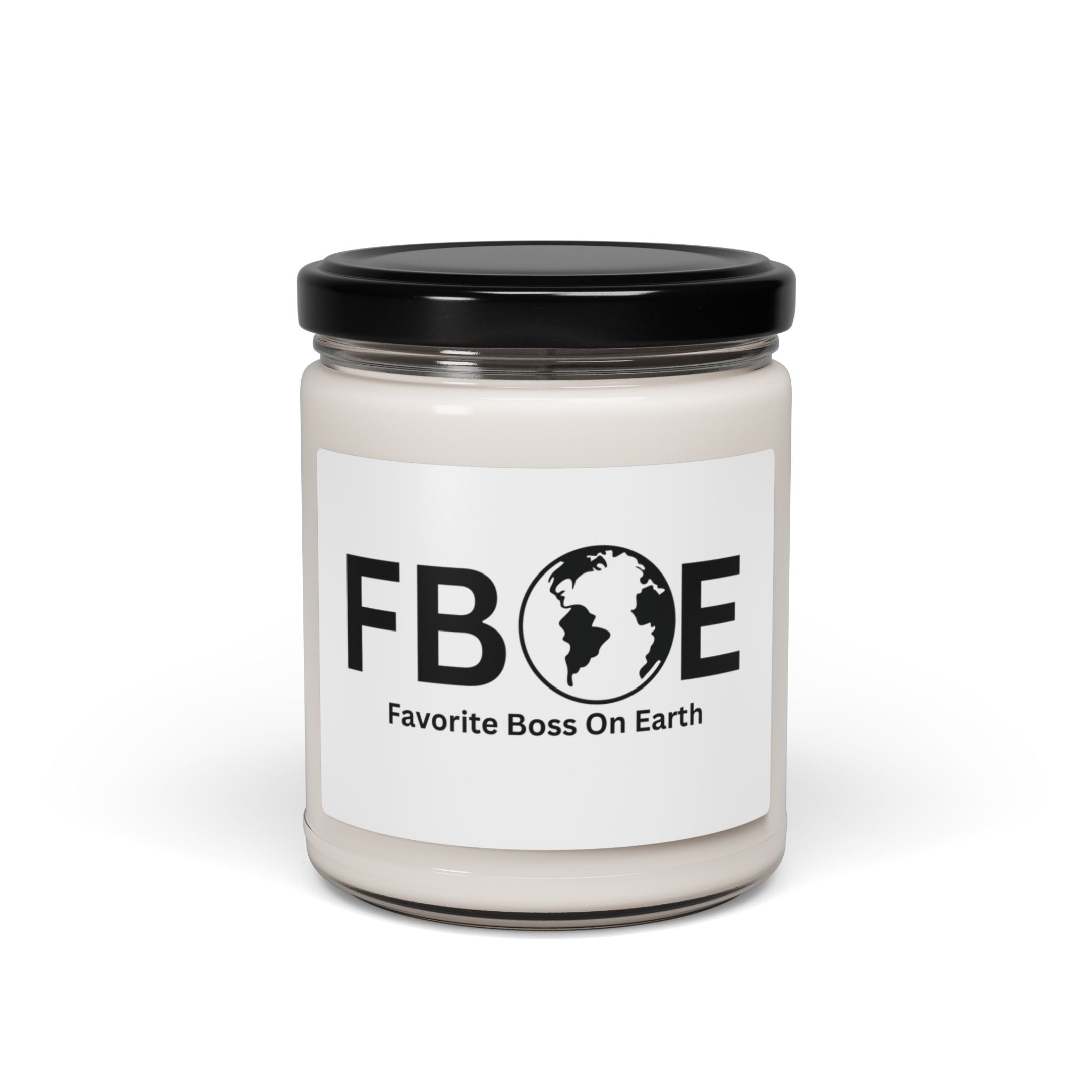 Favorite Boss On Earth (FBOE) Scented Soy Candle - 9oz Natural Wax Candle with Custom Label
