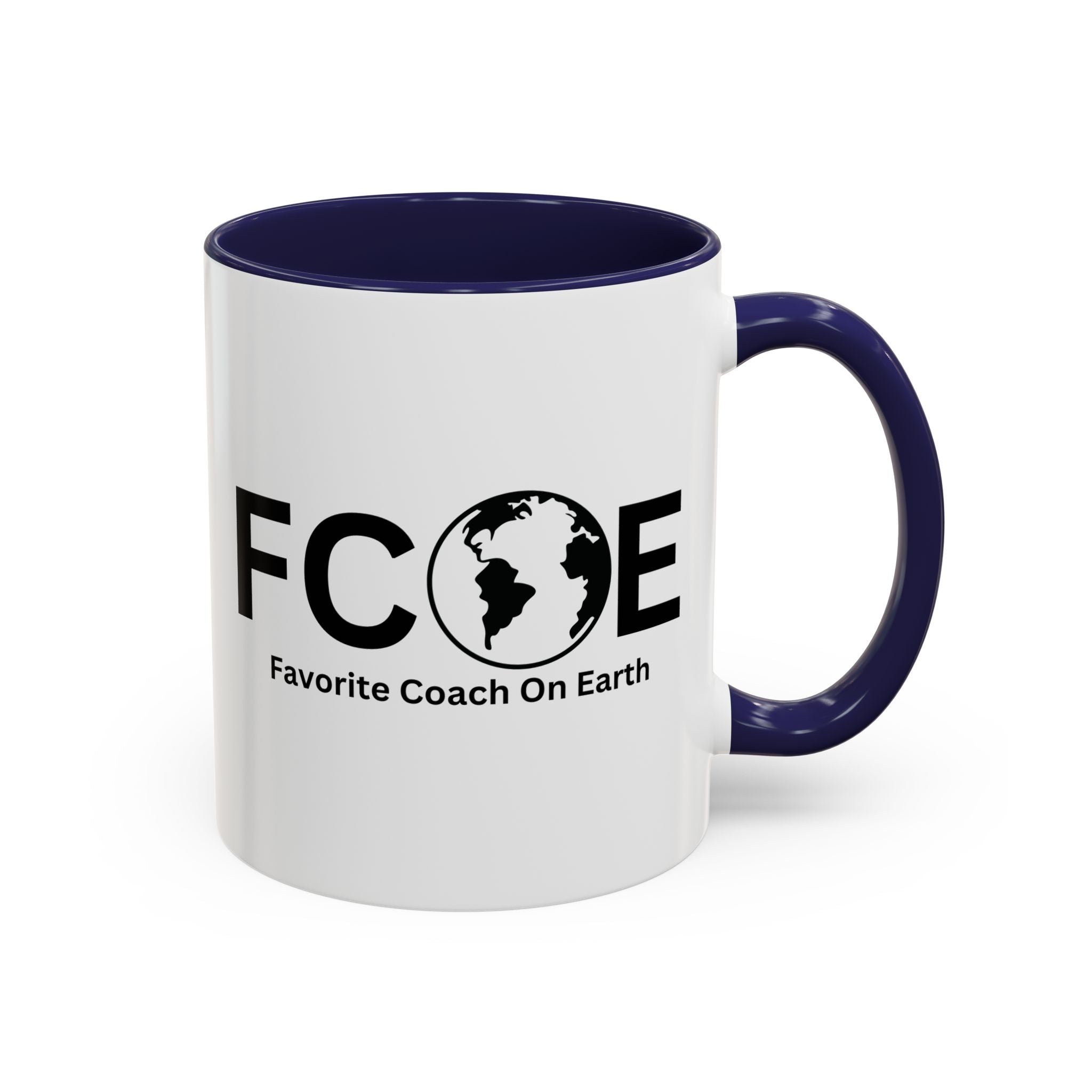 Favorite Coach On Earth (FCOE) Accent Coffee Mug (11oz, 15oz)