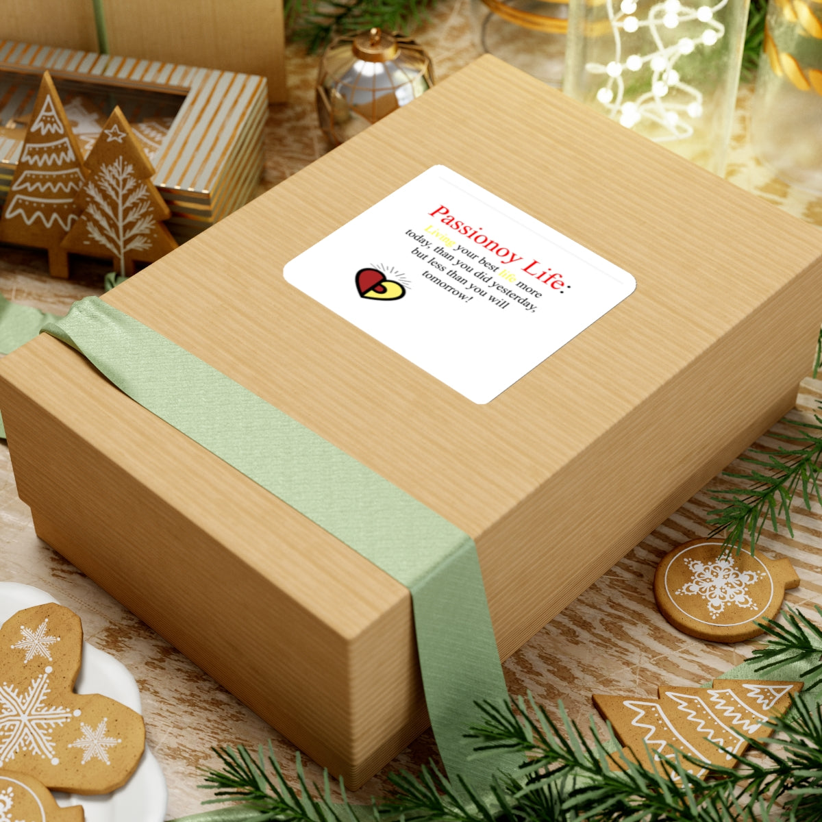 Passionoy Life Slogan Kiss-Cut Stickers - Custom Vinyl Stickers for Creative Decor