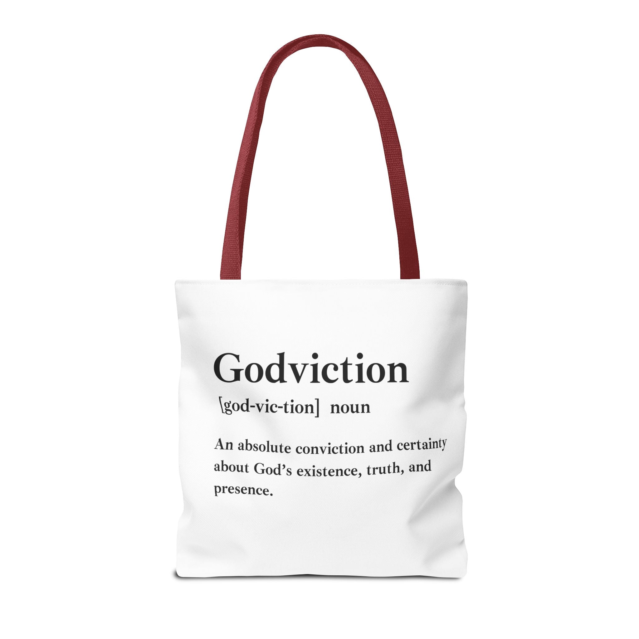 Godviction Tote Bag - Custom Printed Stylish and Functional Tote