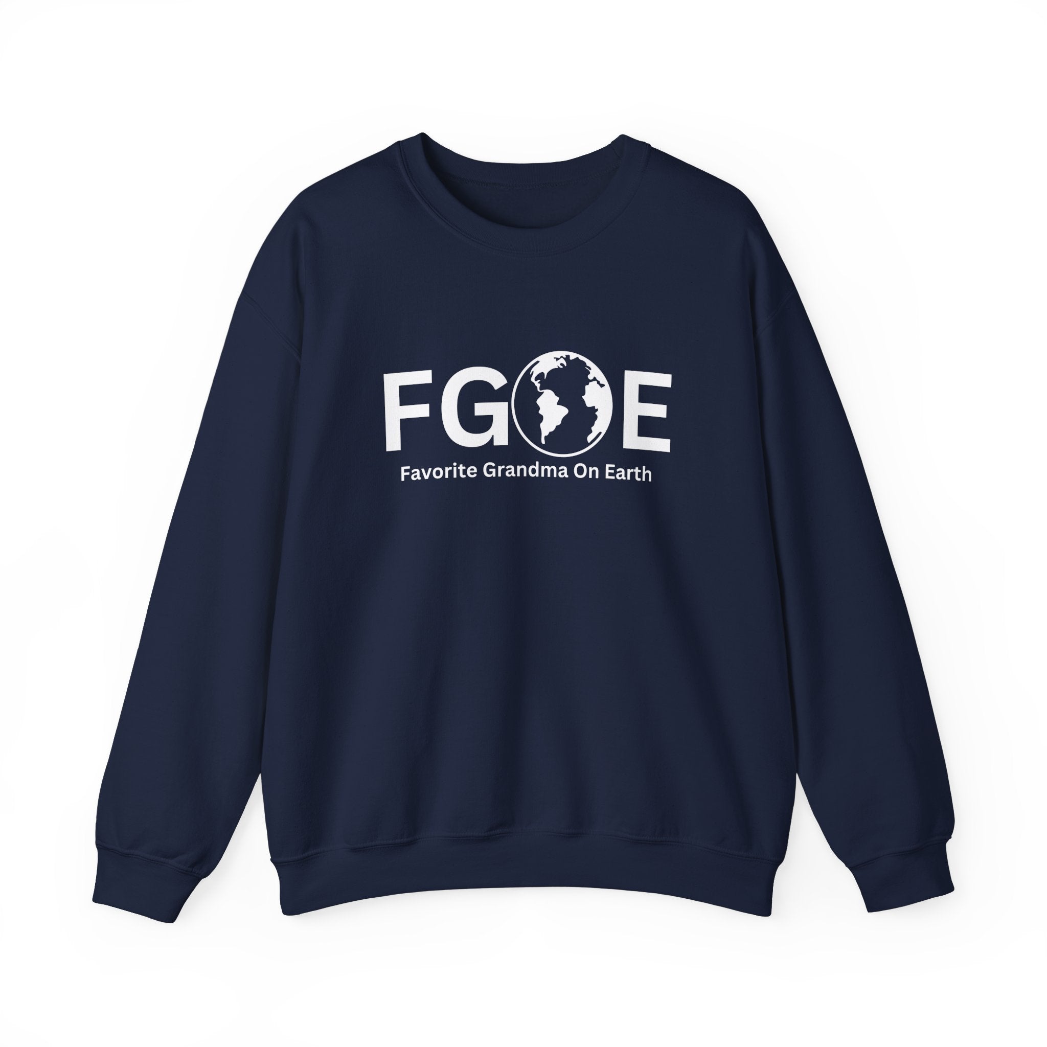 Favorite Grandma On Earth (FGOE) Unisex Heavy Blend Crewneck Sweatshirt - Cozy and Ethical Sweatshirt for All Seasons
