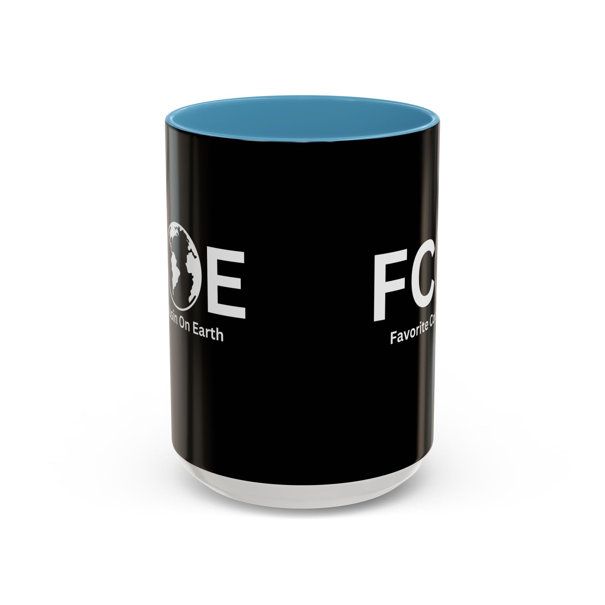 Favorite Cousin On Earth (FCOE) Accent Coffee Mug (11oz, 15oz)