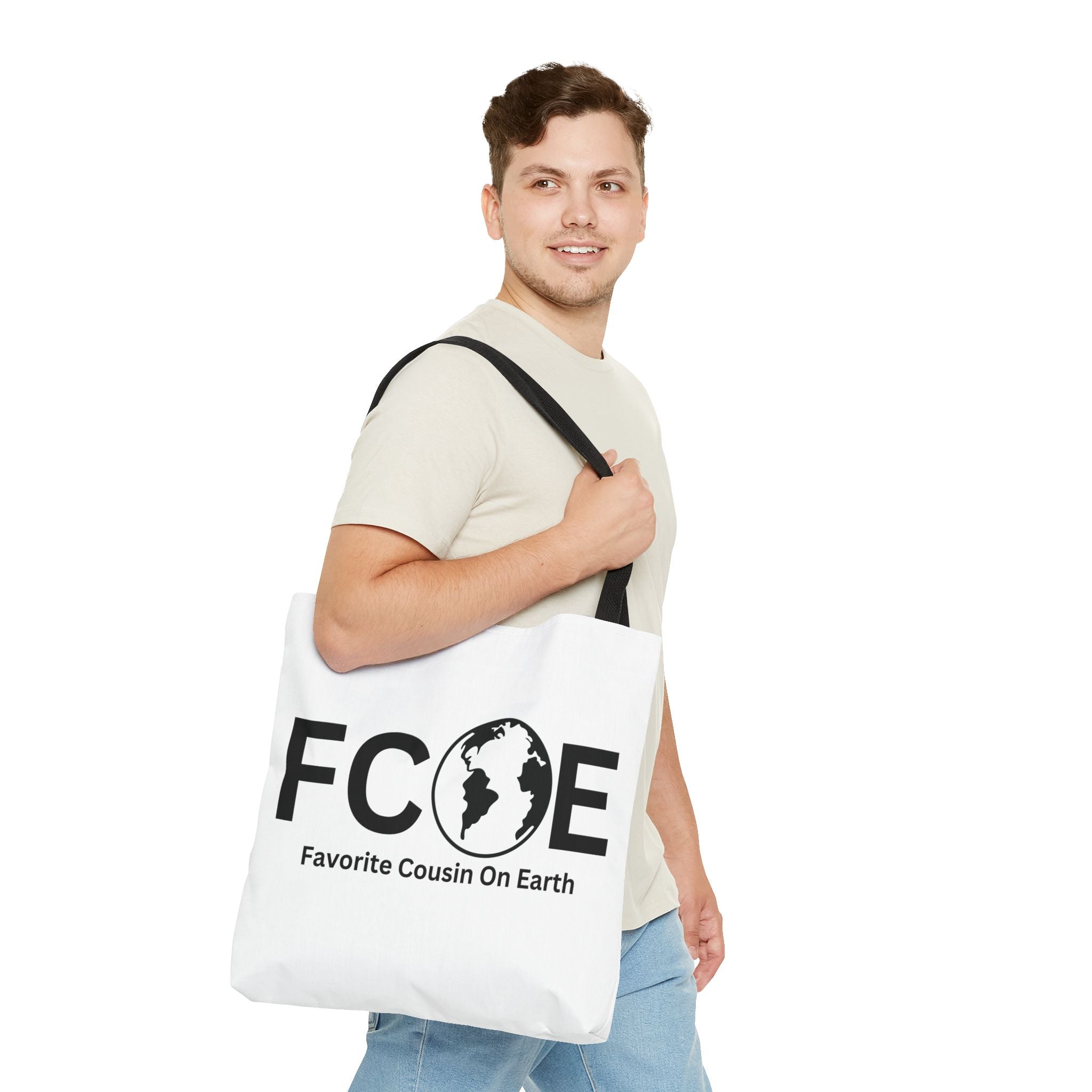 Favorite Cousin On Earth (FCOE) Tote Bag - Custom Printed Stylish and Functional Tote