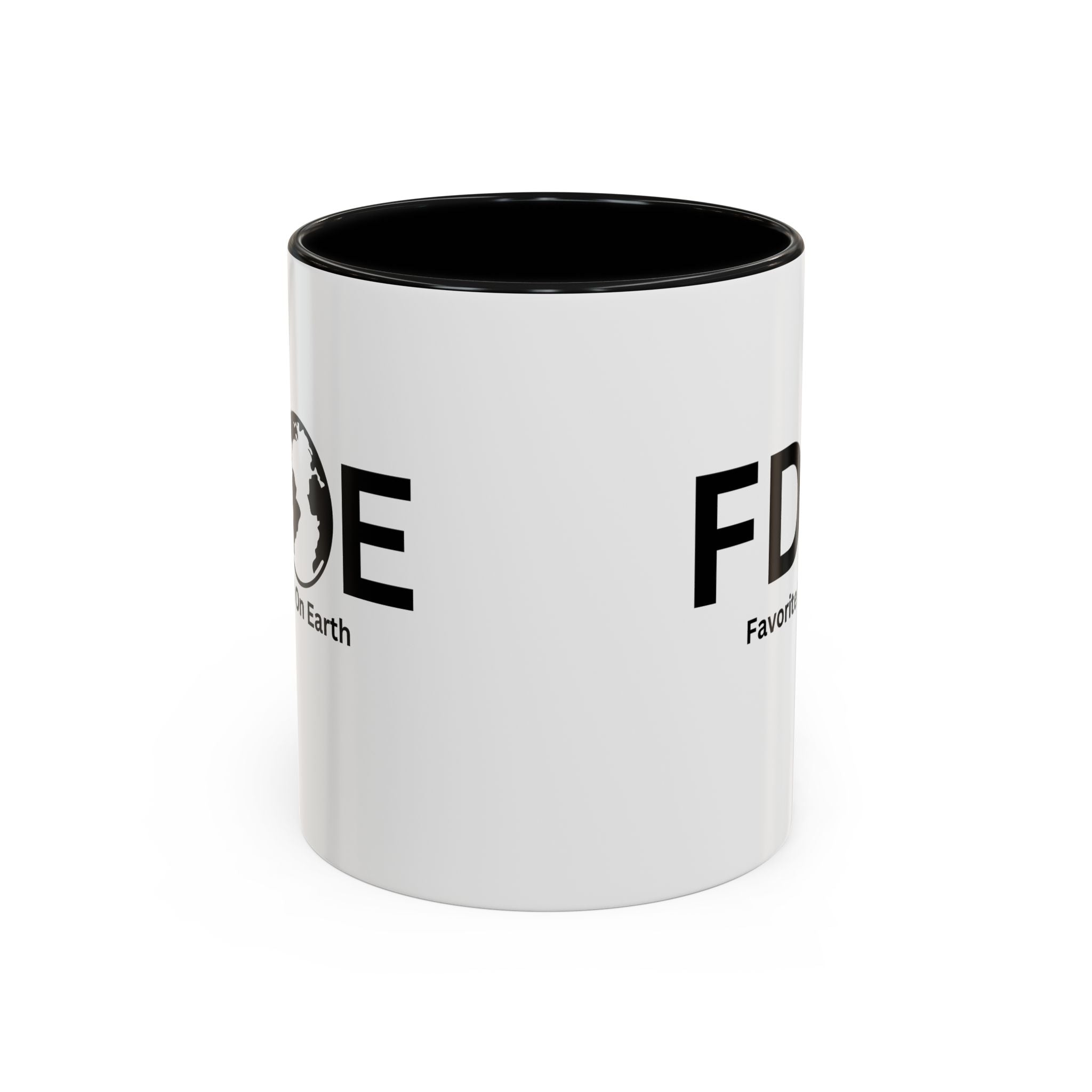 Favorite Dad On Earth (FDOE) Accent Coffee Mug (11oz, 15oz)