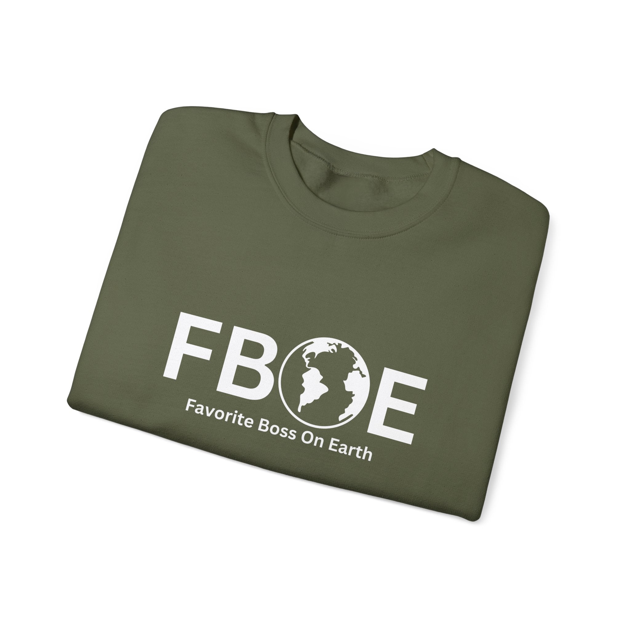 Favorite Boss On Earth (FBOE) - Unisex Heavy Blend Crewneck Sweatshirt