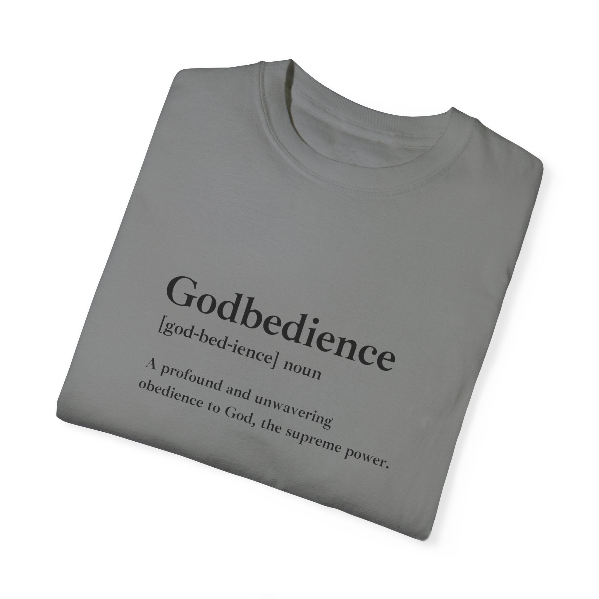 Godbedience Garment-Dyed T-Shirt | Comfort Colors 1717 | Soft-Washed & Customizable